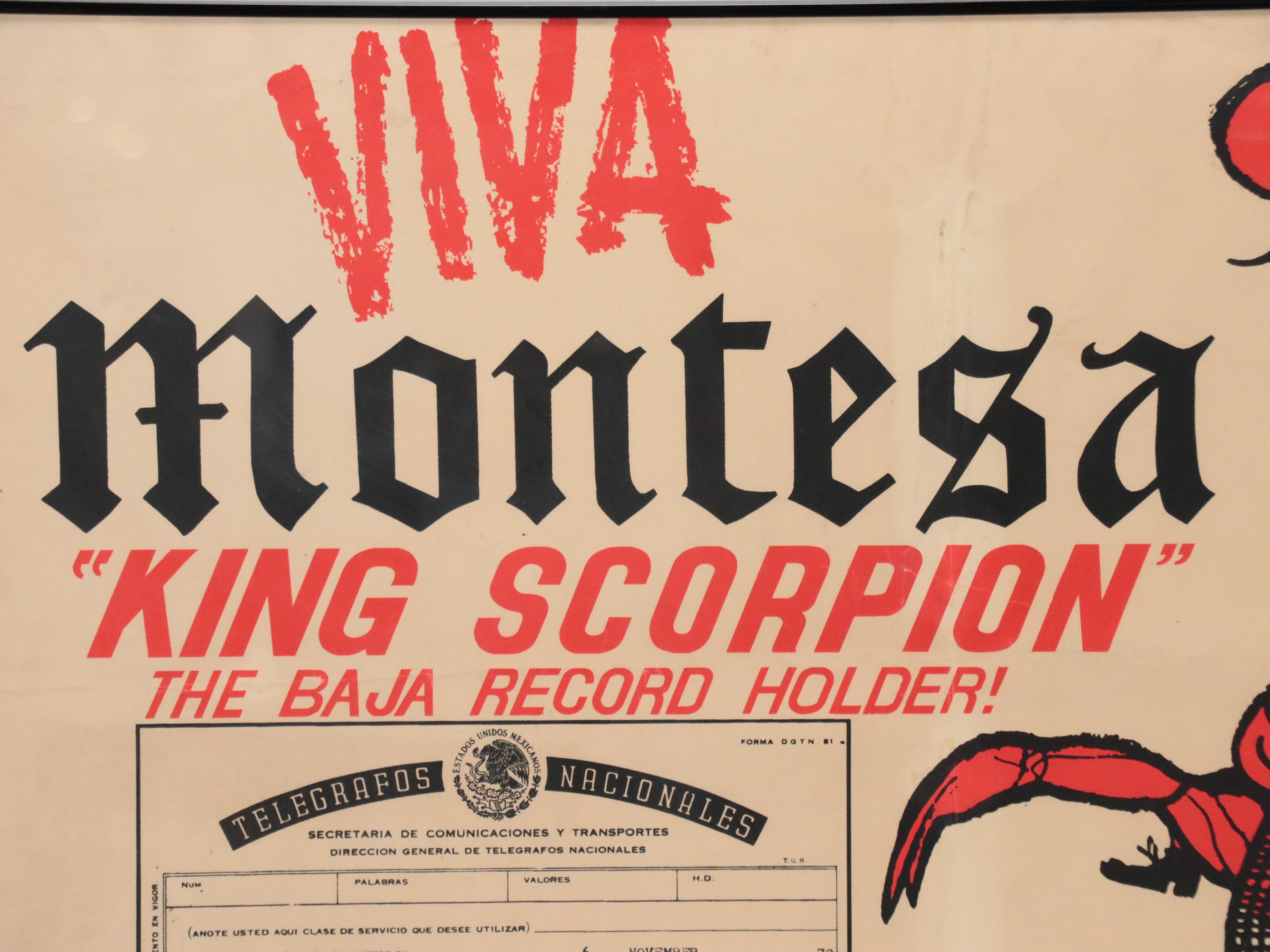 Vintage Print "Viva Montesa 'King Scorpion'"