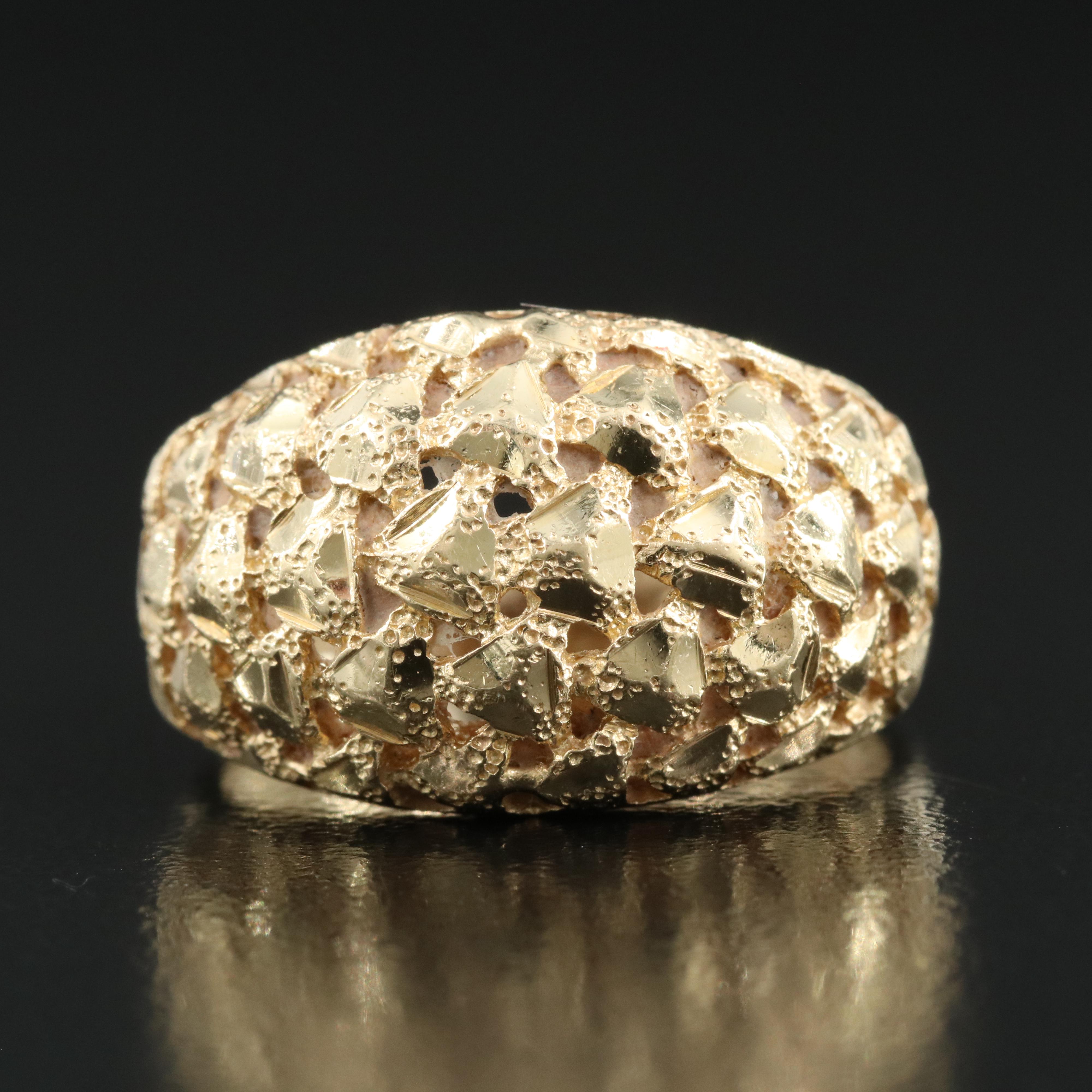 14K Domed Ring