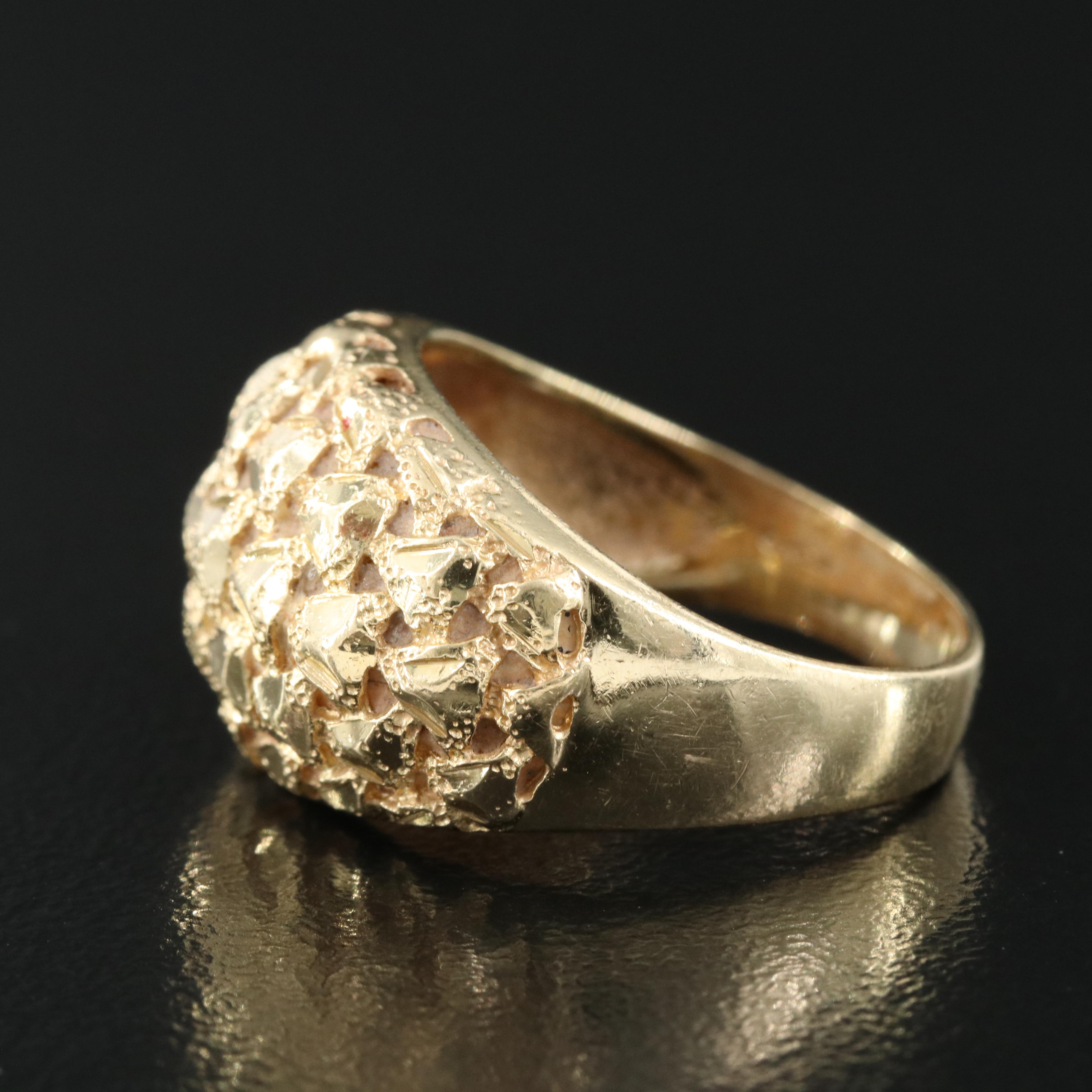 14K Domed Ring