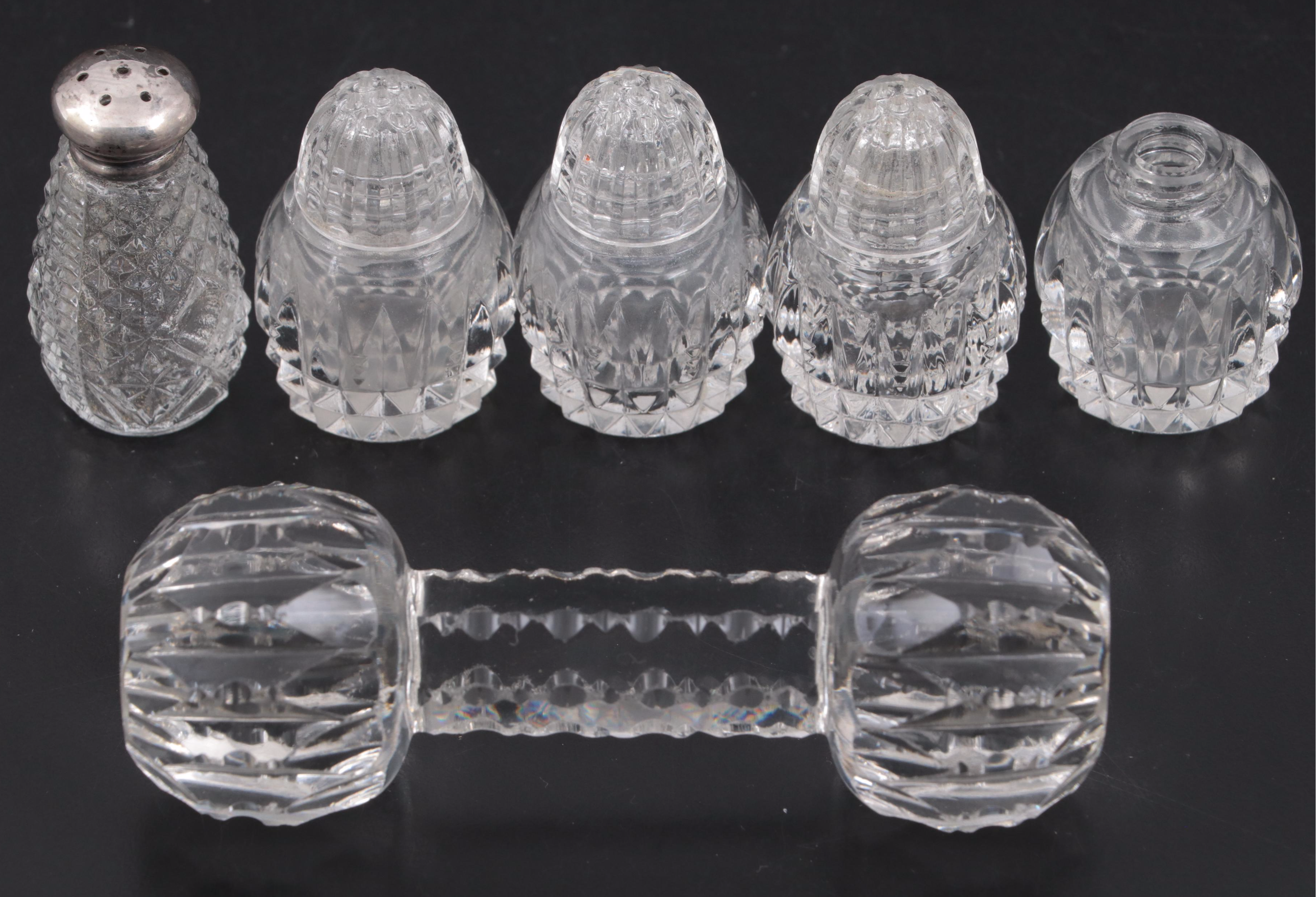 American Brilliant Style Cut Glass Spooner with Other Tableware EBTH