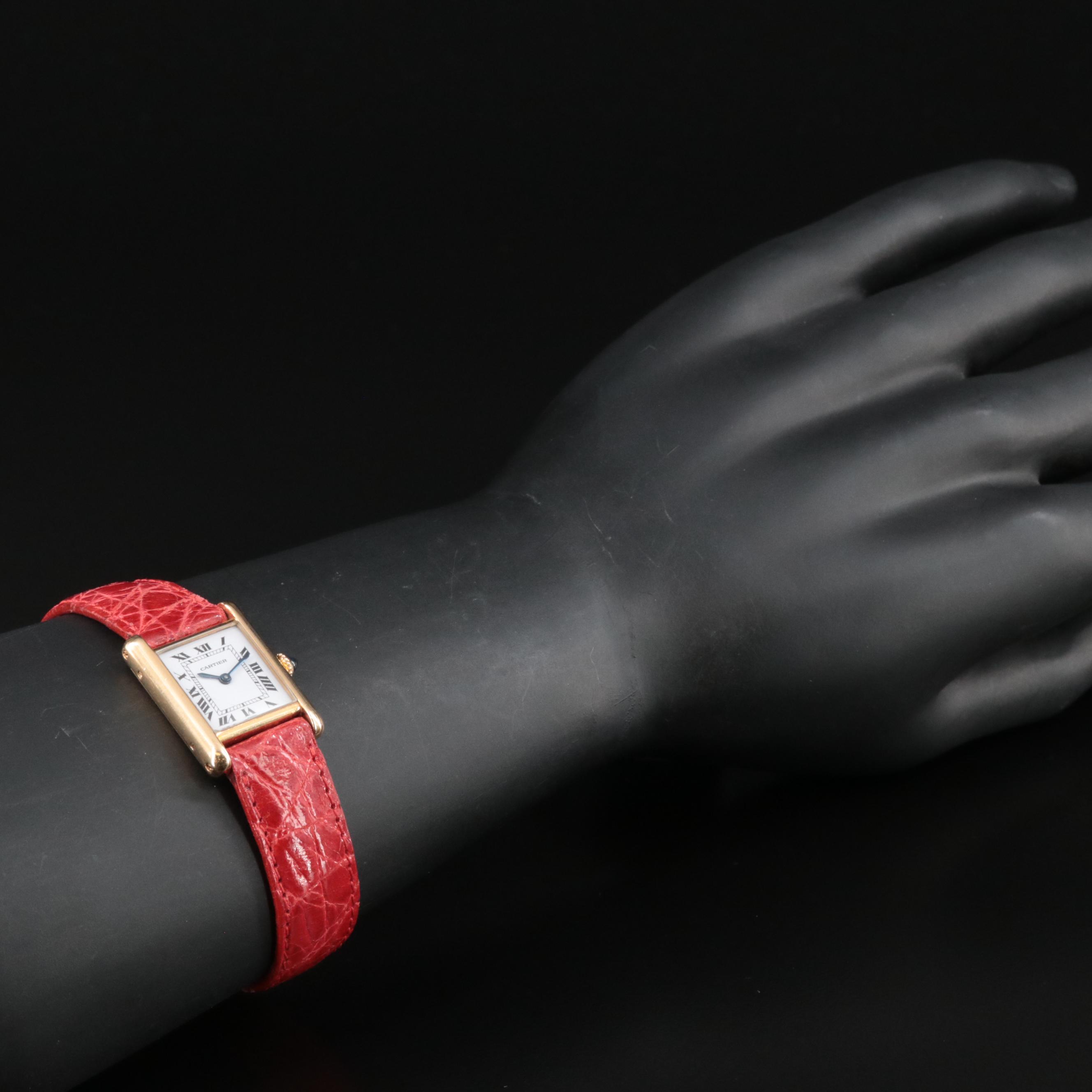 18K Cartier Tank Louis Manual-Wind Watch