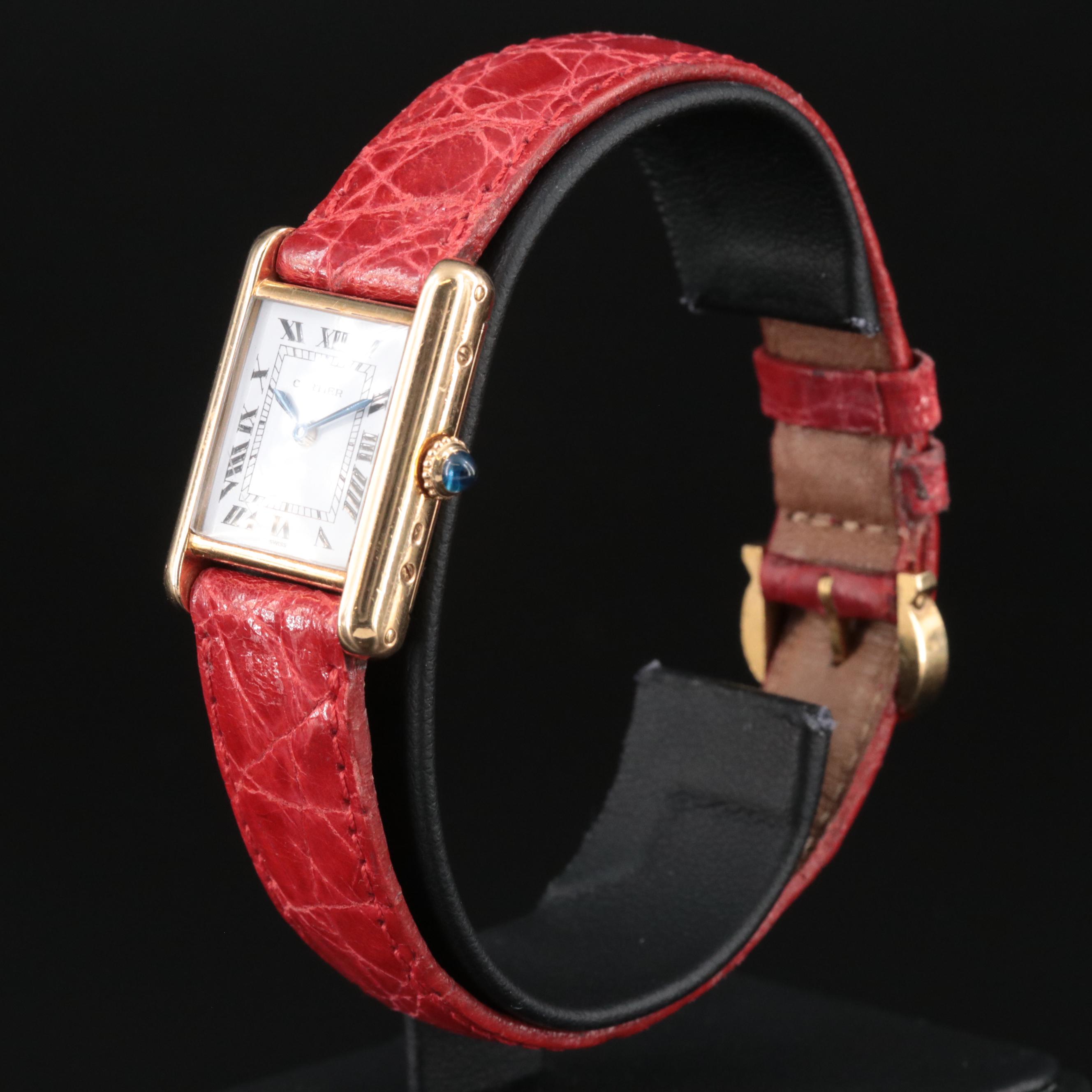 18K Cartier Tank Louis Manual-Wind Watch