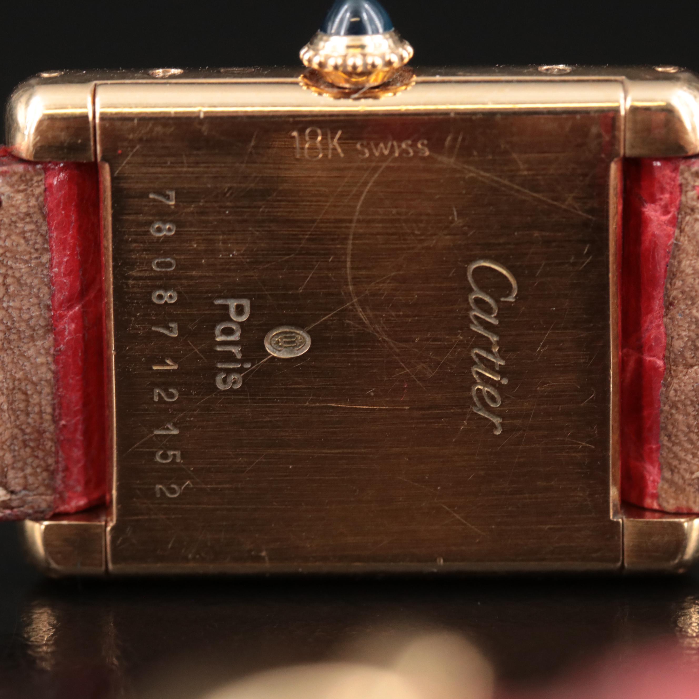 18K Cartier Tank Louis Manual-Wind Watch