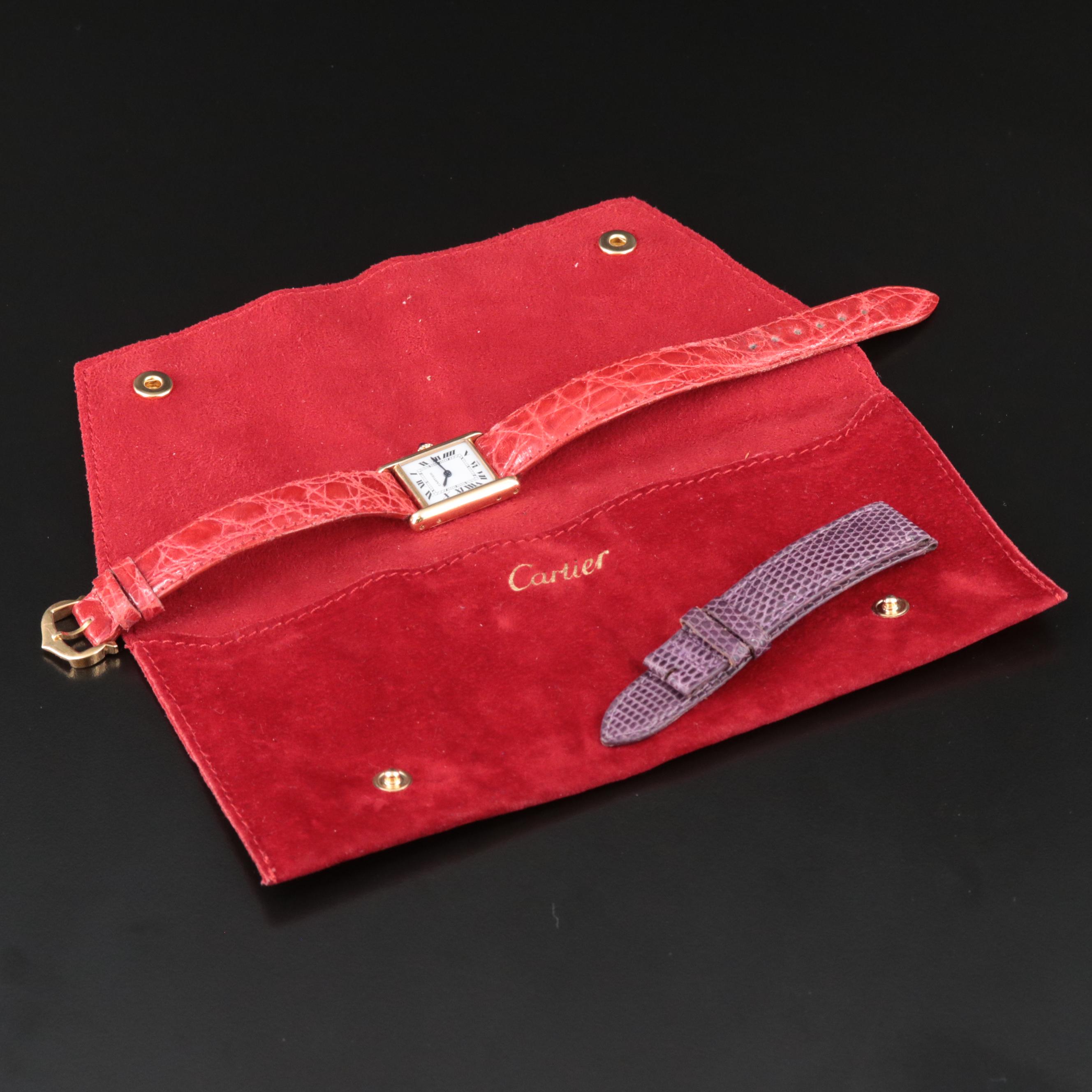 18K Cartier Tank Louis Manual-Wind Watch