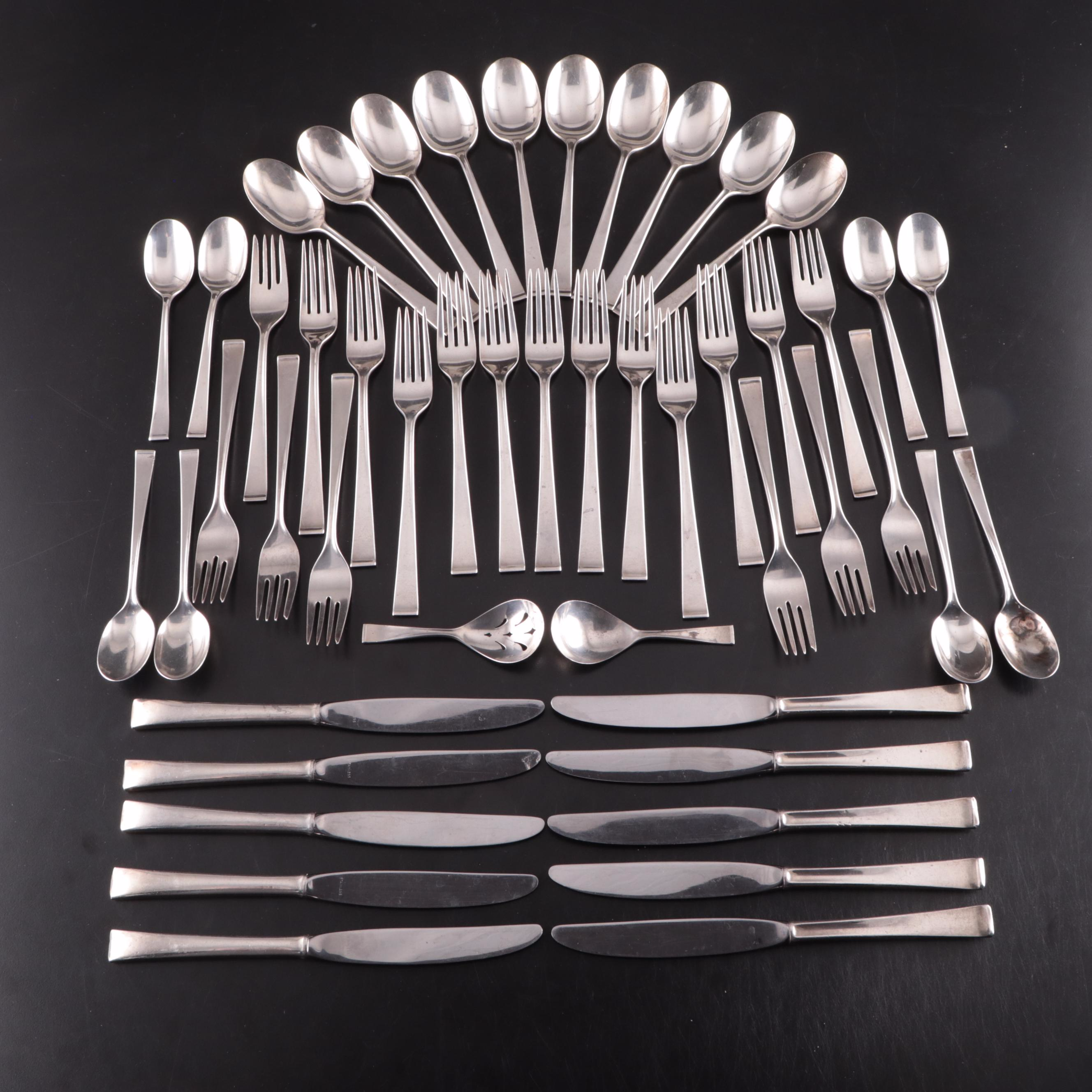 Gorham "Theme" Sterling Silver Flatware, Mid to Late 20th Century