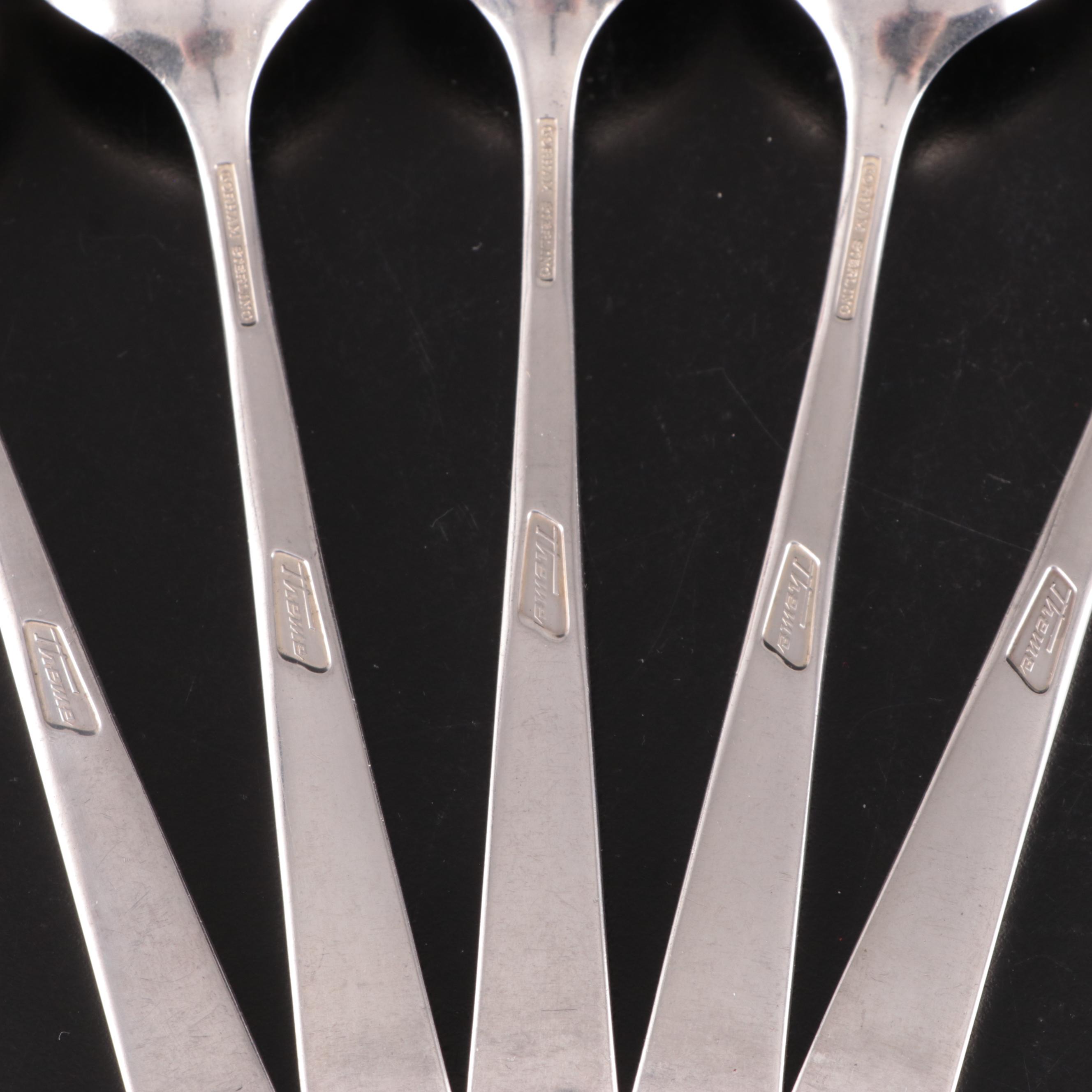 Gorham "Theme" Sterling Silver Flatware, Mid to Late 20th Century