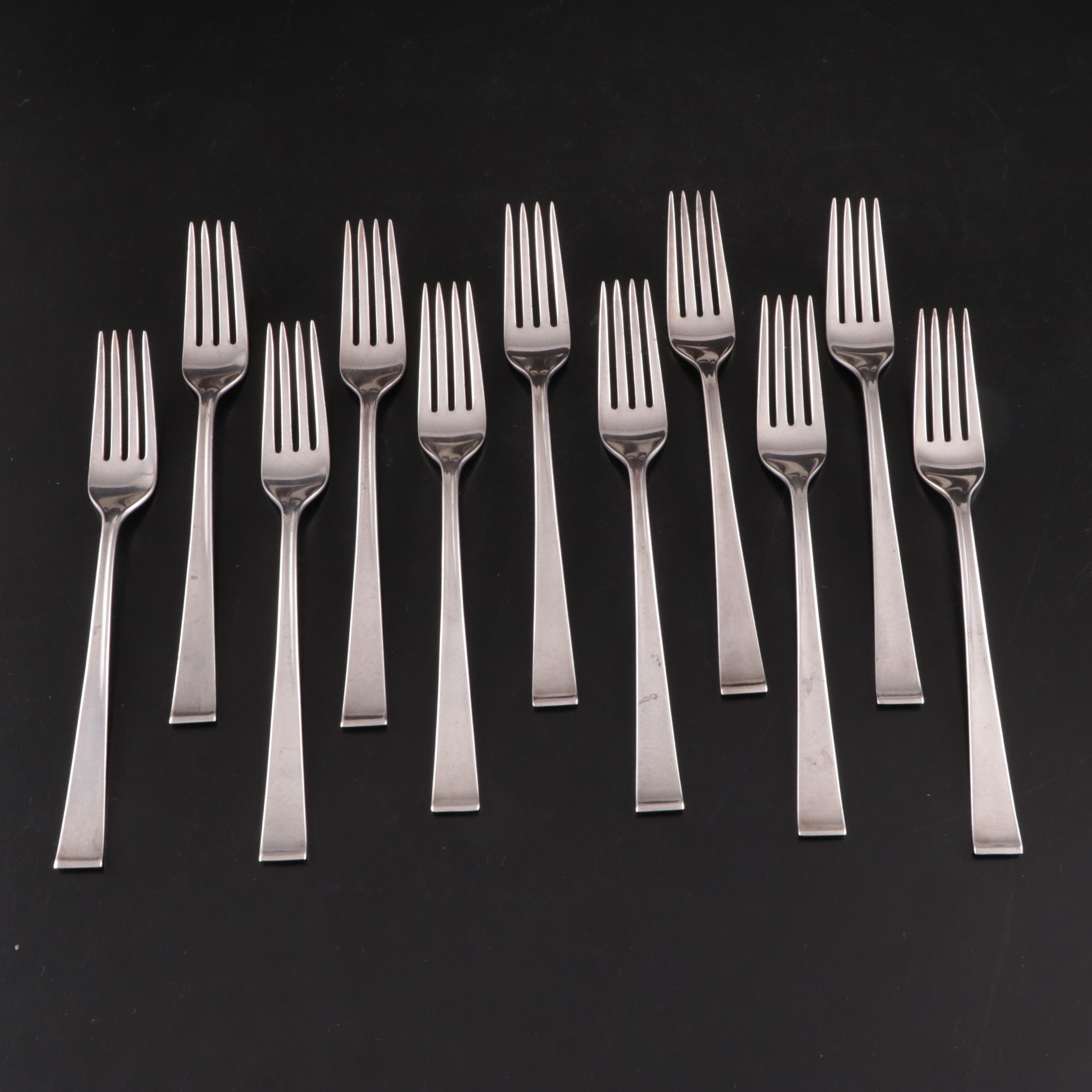 Gorham "Theme" Sterling Silver Flatware, Mid to Late 20th Century