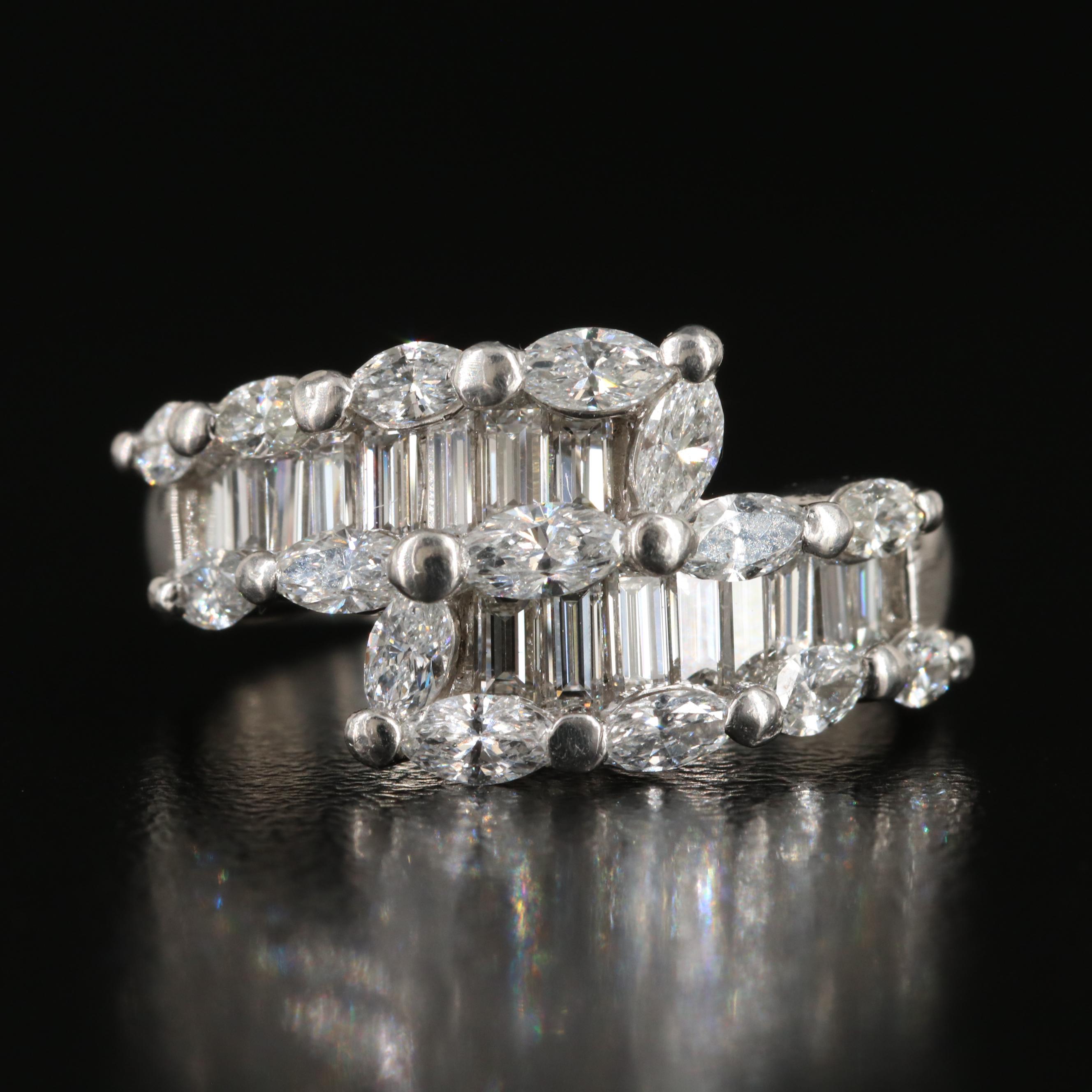 Platinum 1.87 CTW Diamond Ring