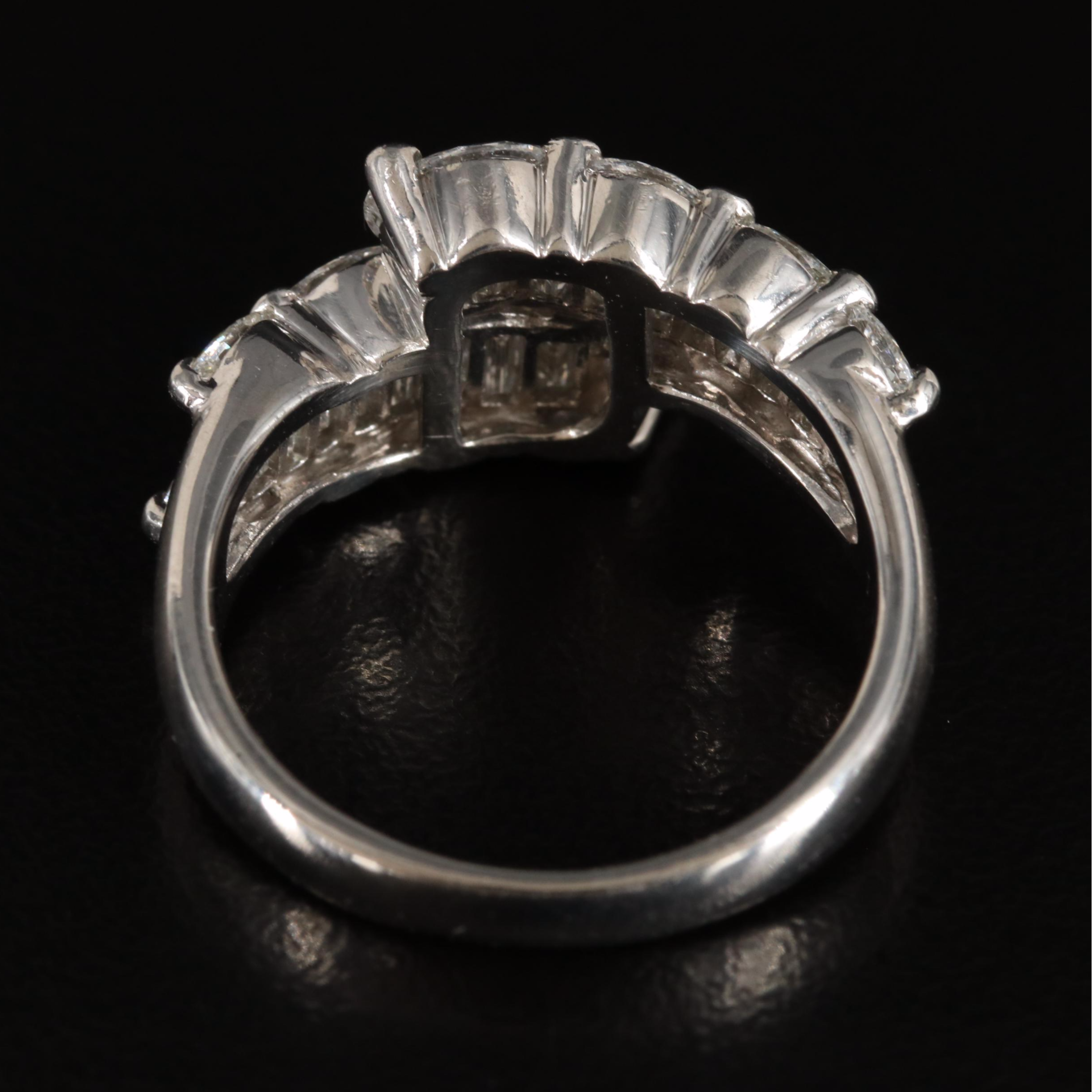 Platinum 1.87 CTW Diamond Ring