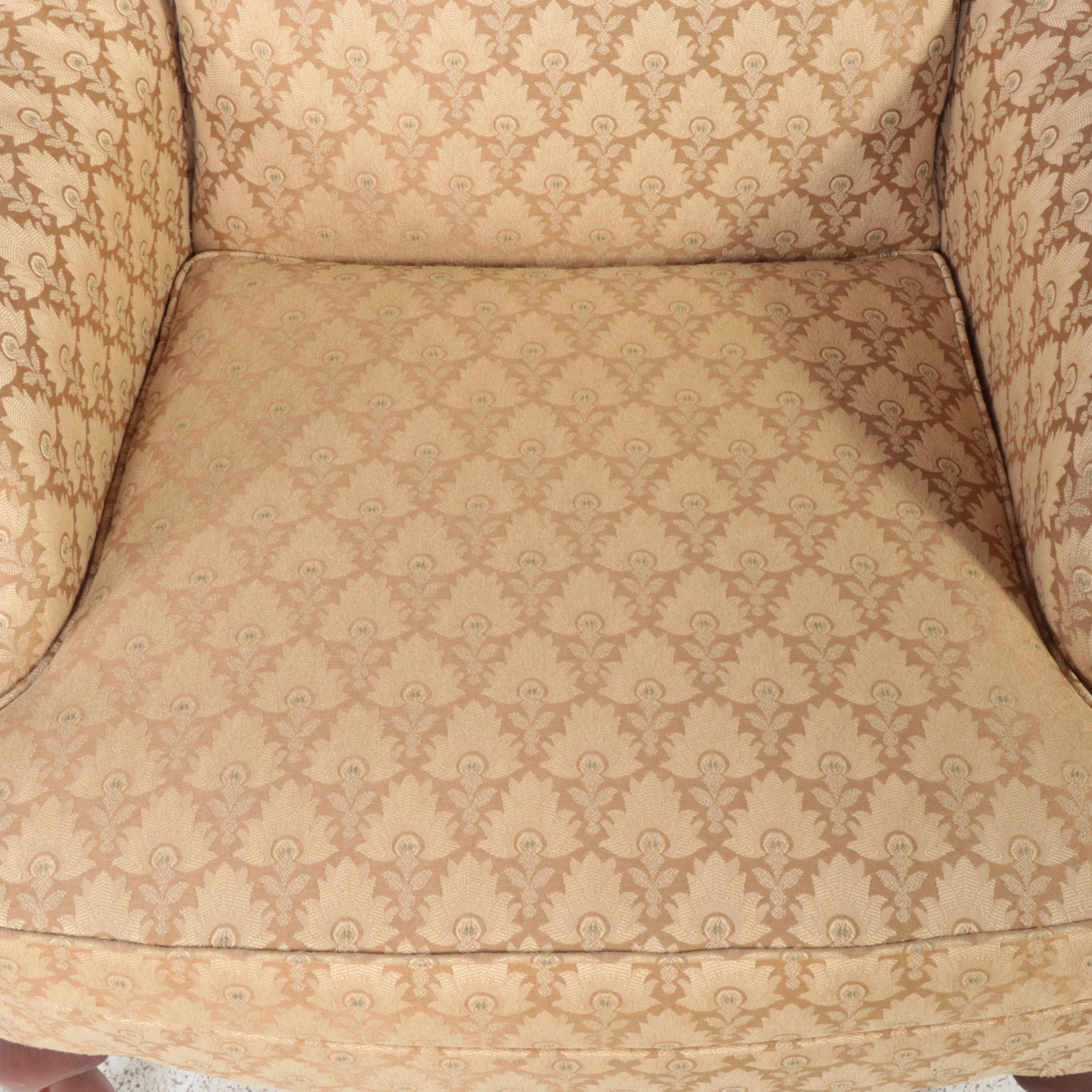 Best Chairs Inc. Queen Anne Style CustomUpholstered Wingback Armchair