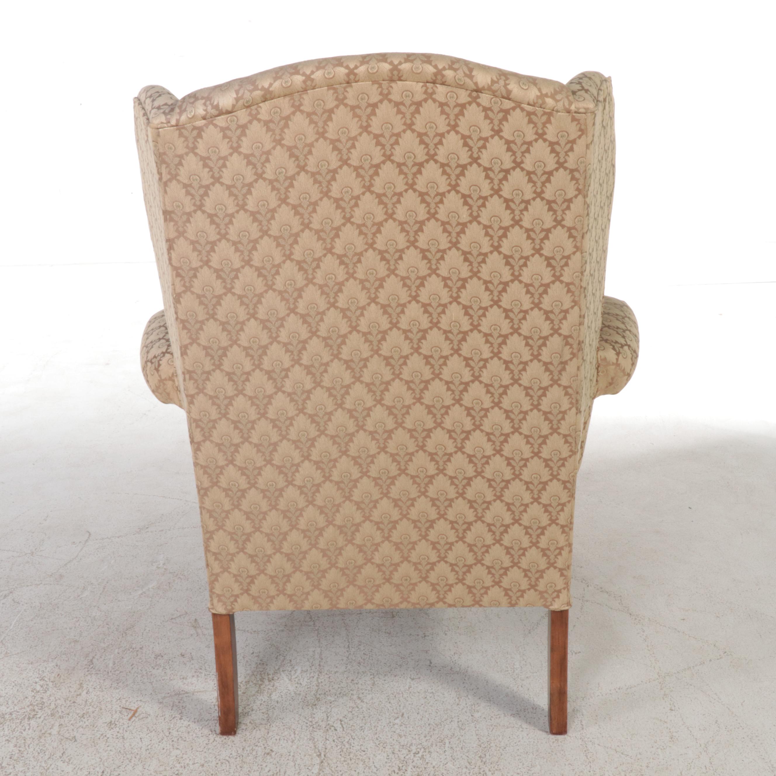 Best Chairs Inc. Queen Anne Style CustomUpholstered Wingback Armchair