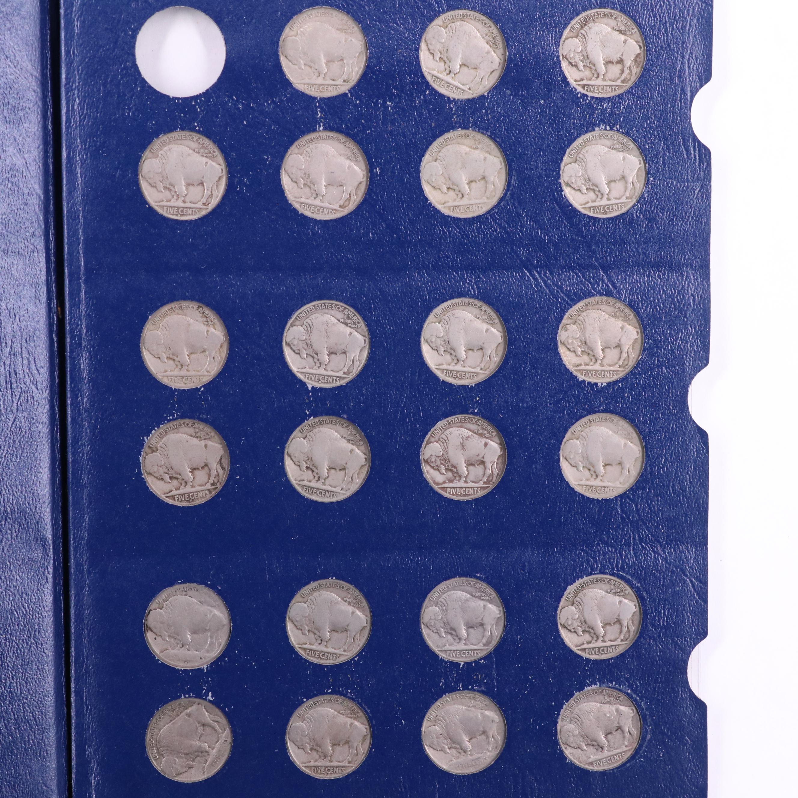 Complete Collection of Buffalo Nickels, No Overdate or Three Legged