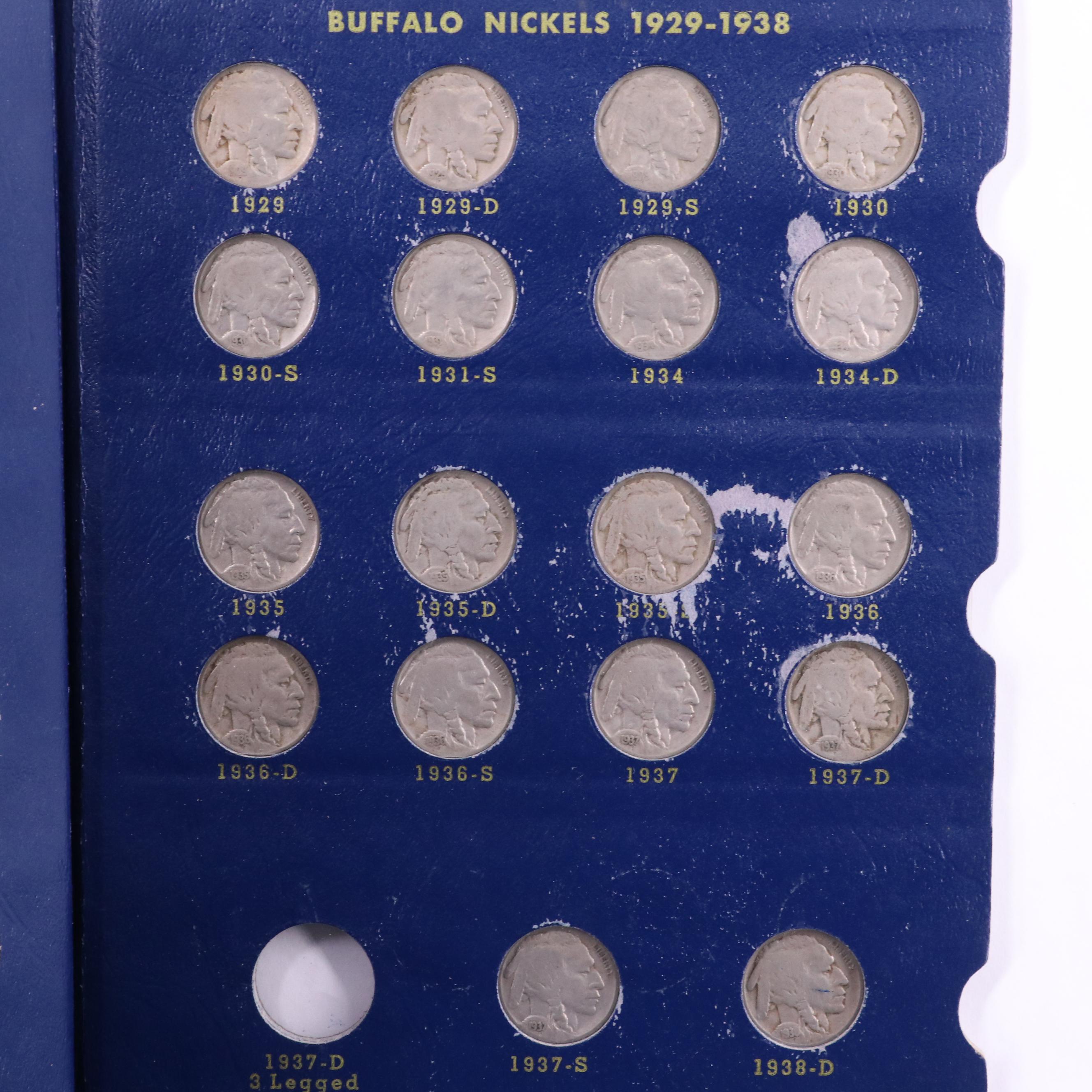 Complete Collection of Buffalo Nickels, No Overdate or Three Legged