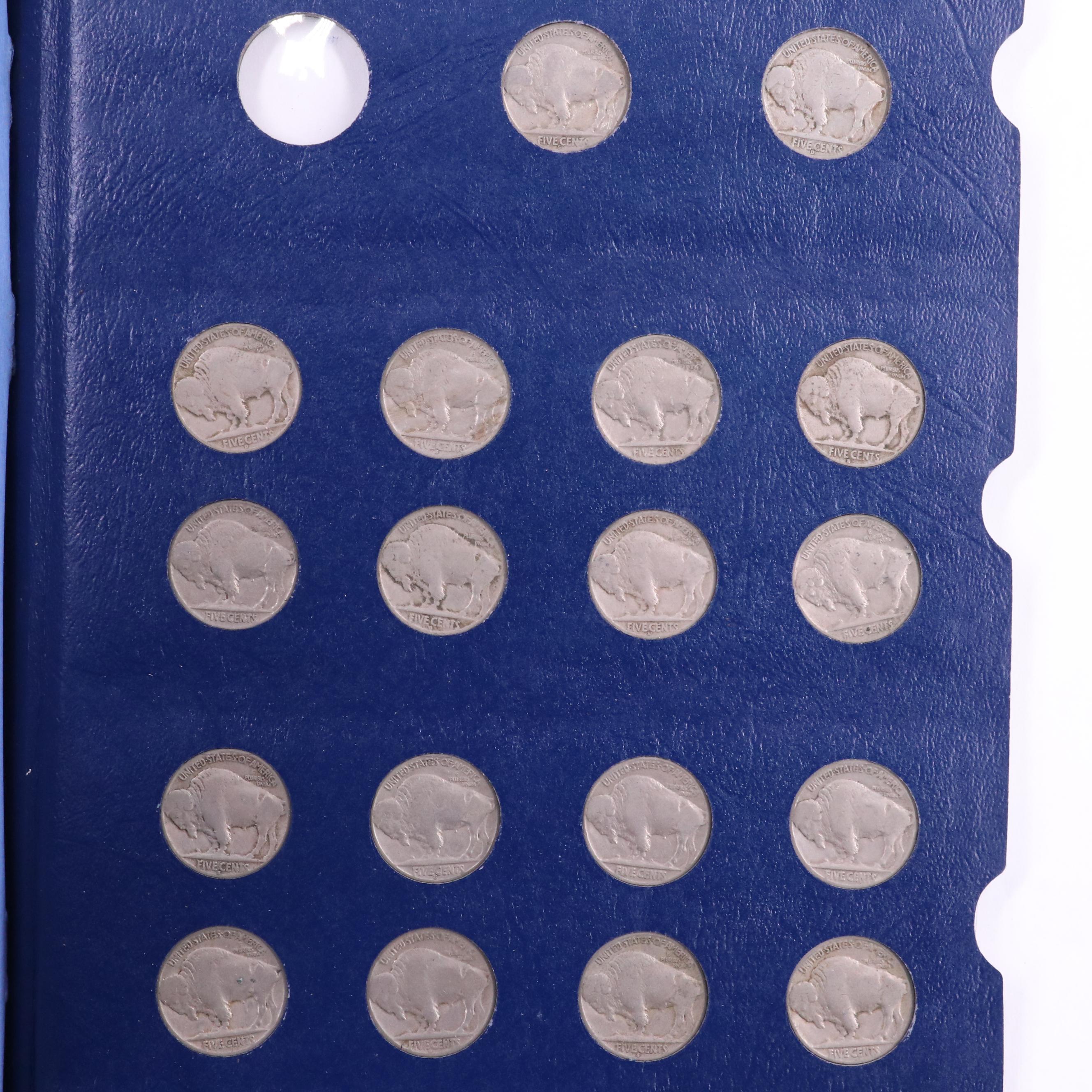 Complete Collection of Buffalo Nickels, No Overdate or Three Legged