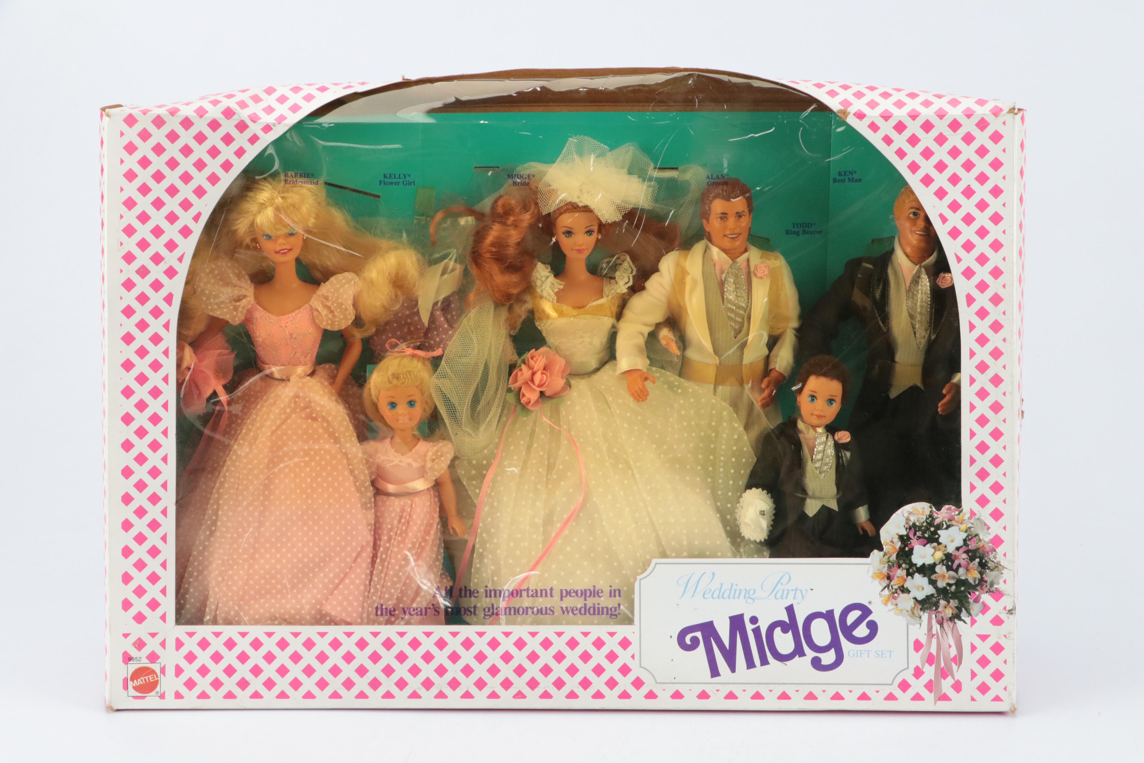 Mattel "Wedding Fantasy Barbie", "Wedding Party Midge", and More