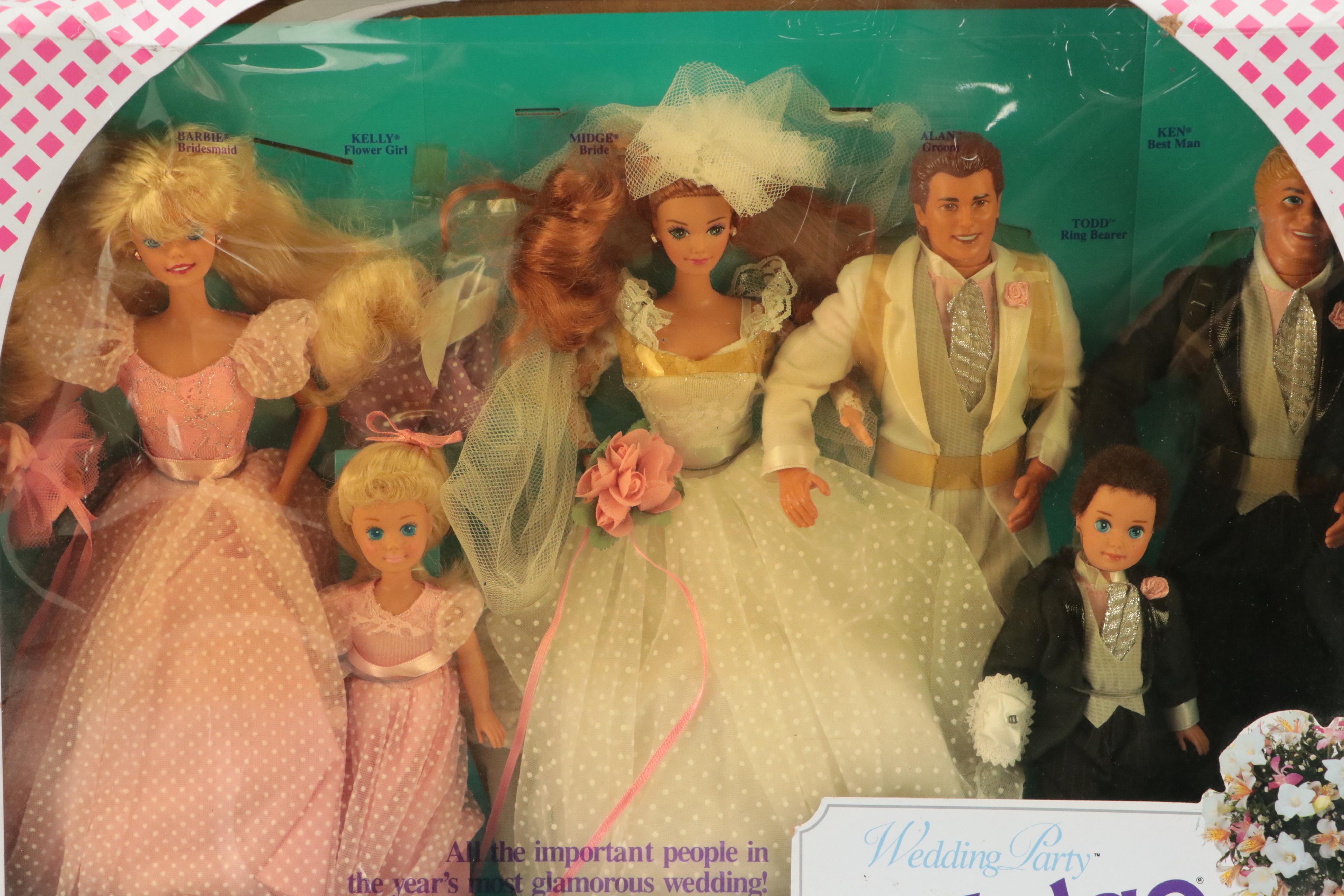 Mattel "Wedding Fantasy Barbie", "Wedding Party Midge", and More