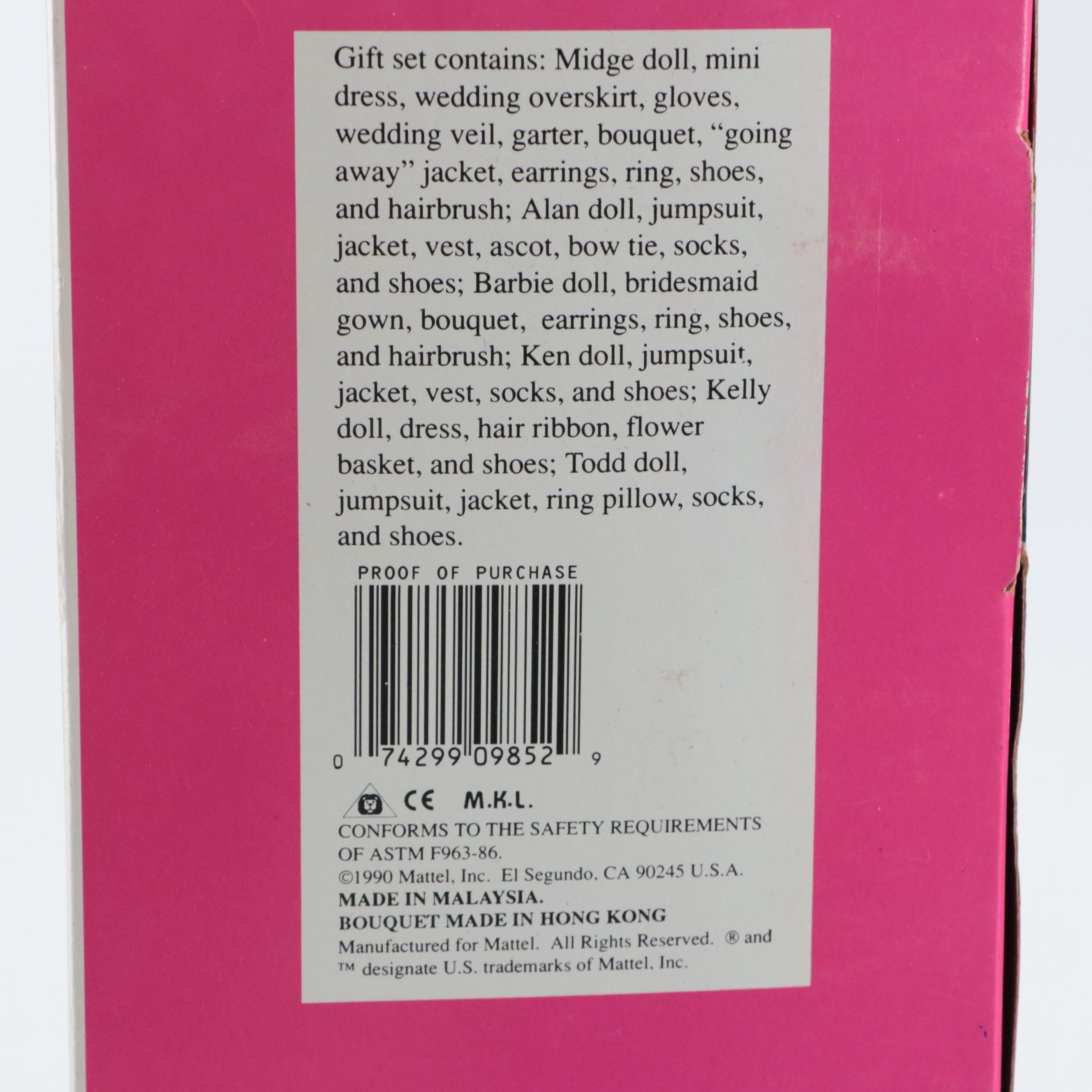 Mattel "Wedding Fantasy Barbie", "Wedding Party Midge", and More