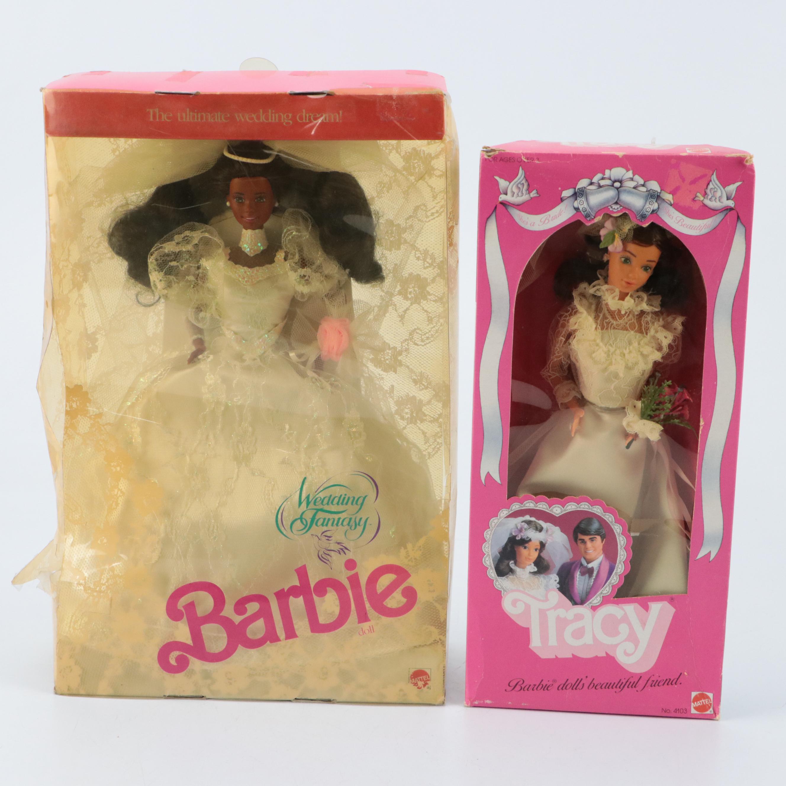 Mattel "Wedding Fantasy Barbie", "Wedding Party Midge", and More