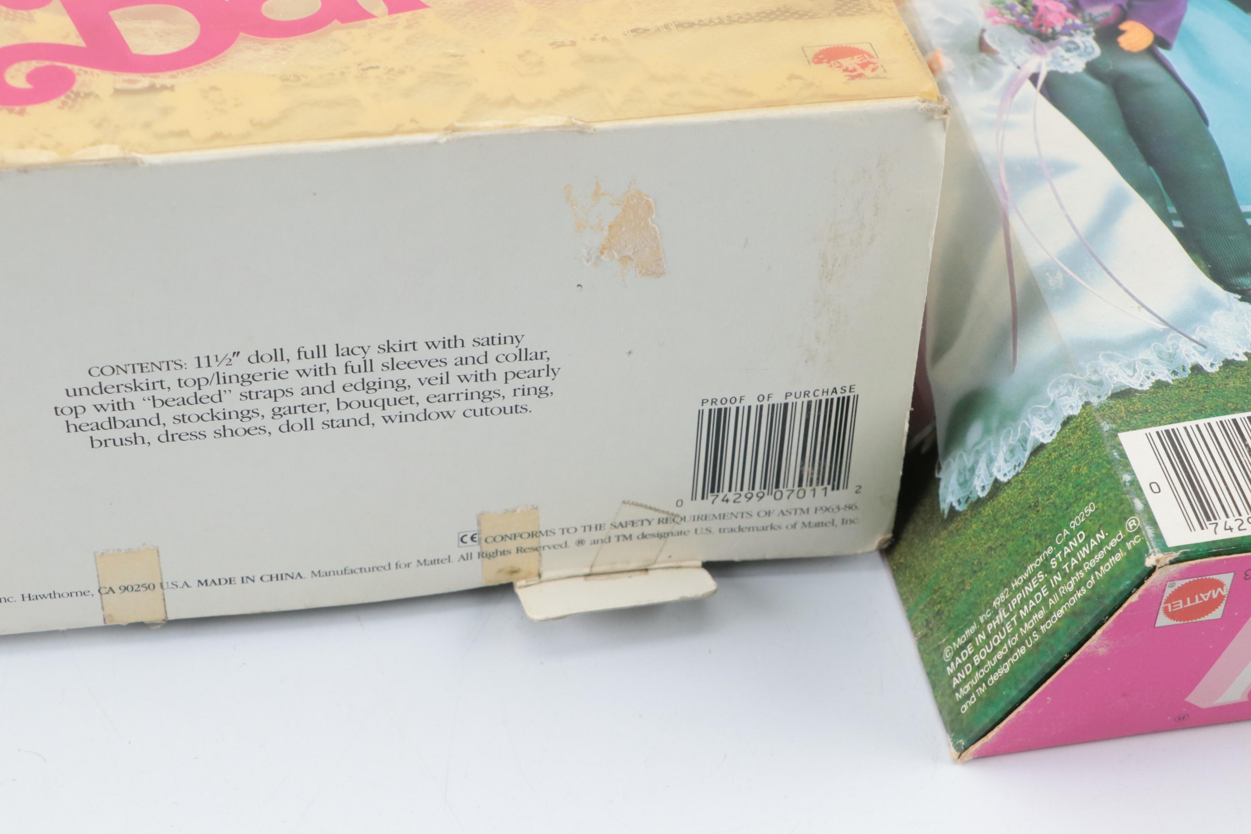 Mattel "Wedding Fantasy Barbie", "Wedding Party Midge", and More