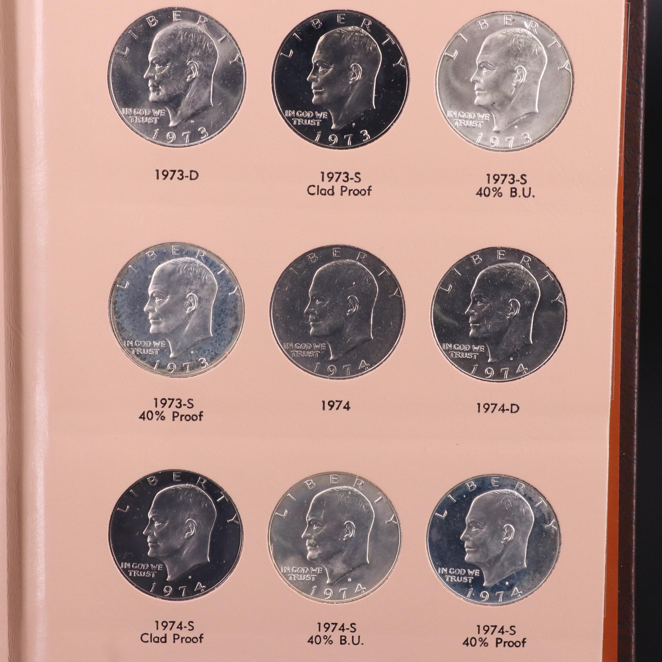 Complete 1971-1978 Eisenhower Dollar Collection