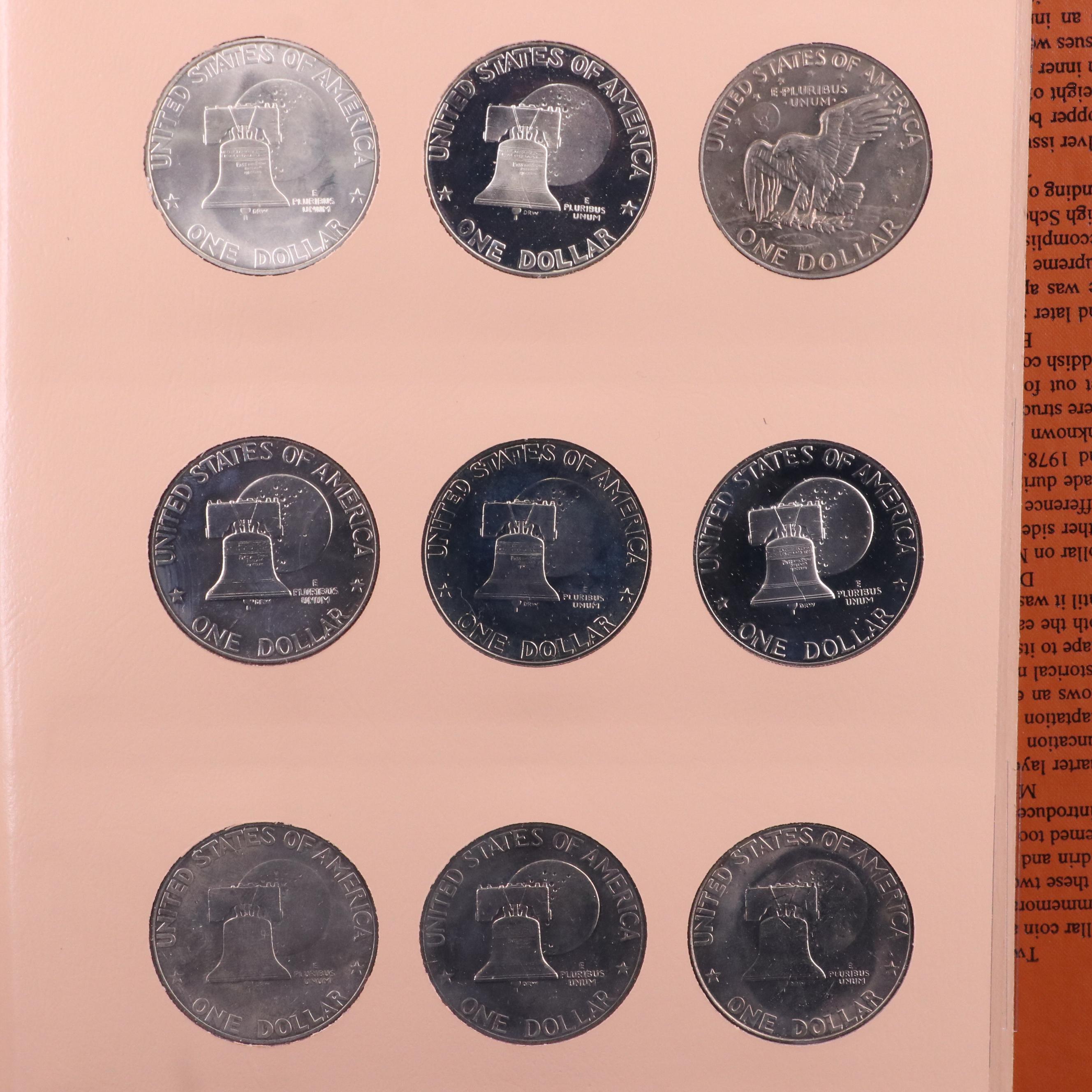 Complete 1971-1978 Eisenhower Dollar Collection