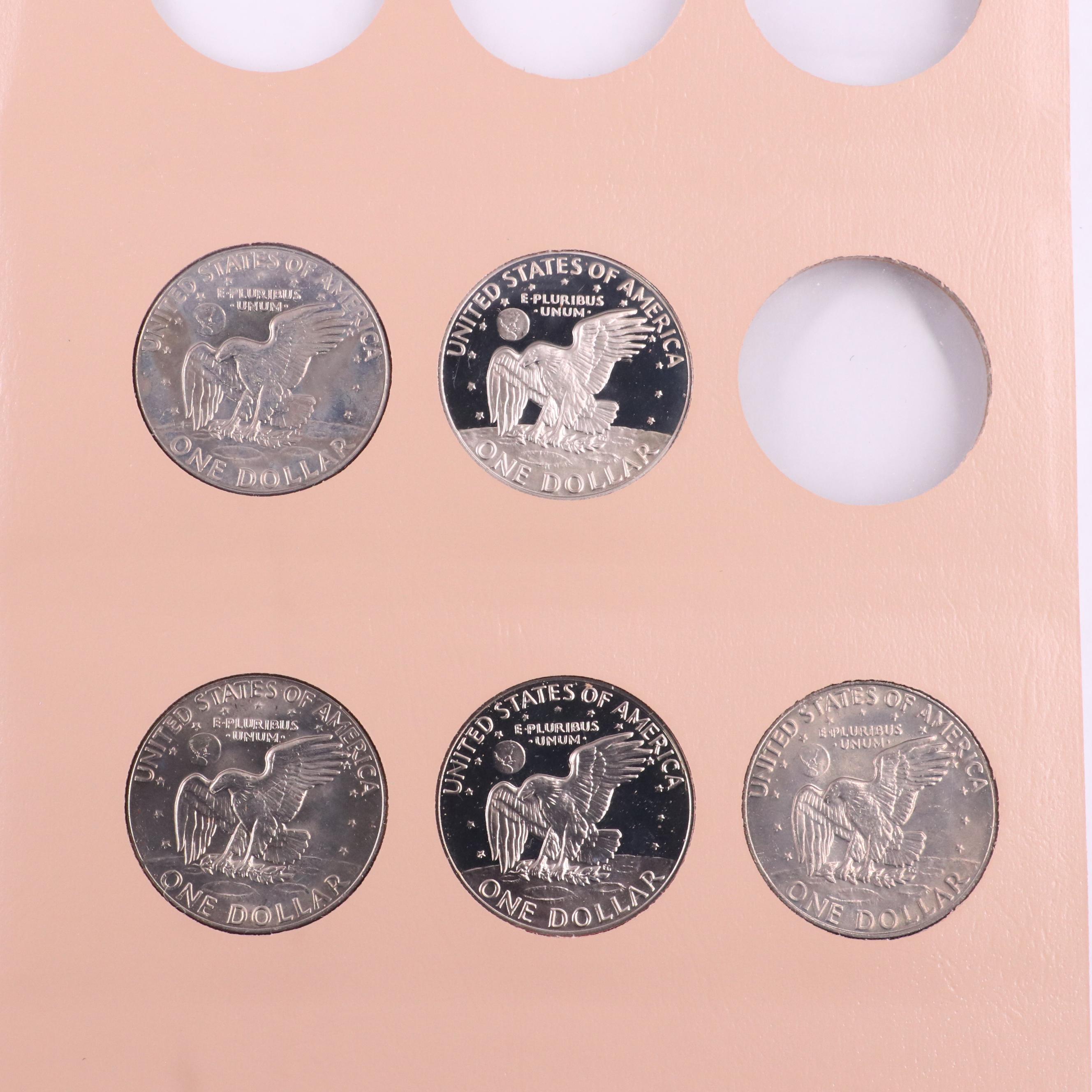 Complete 1971-1978 Eisenhower Dollar Collection