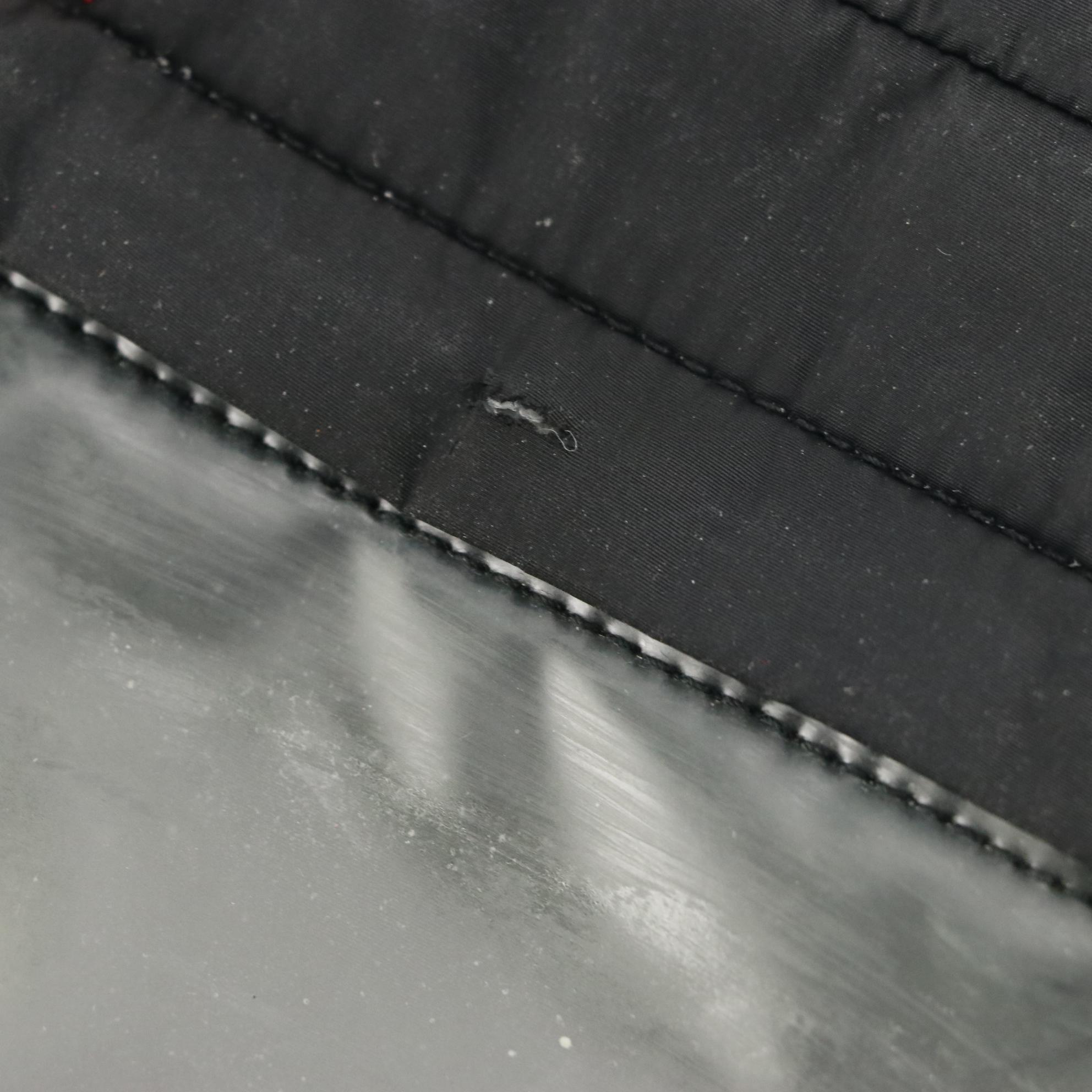 Prada Sport Tessuto Nylon and Vinyl Zip Pouch Crossbody with Ball Chain Strap