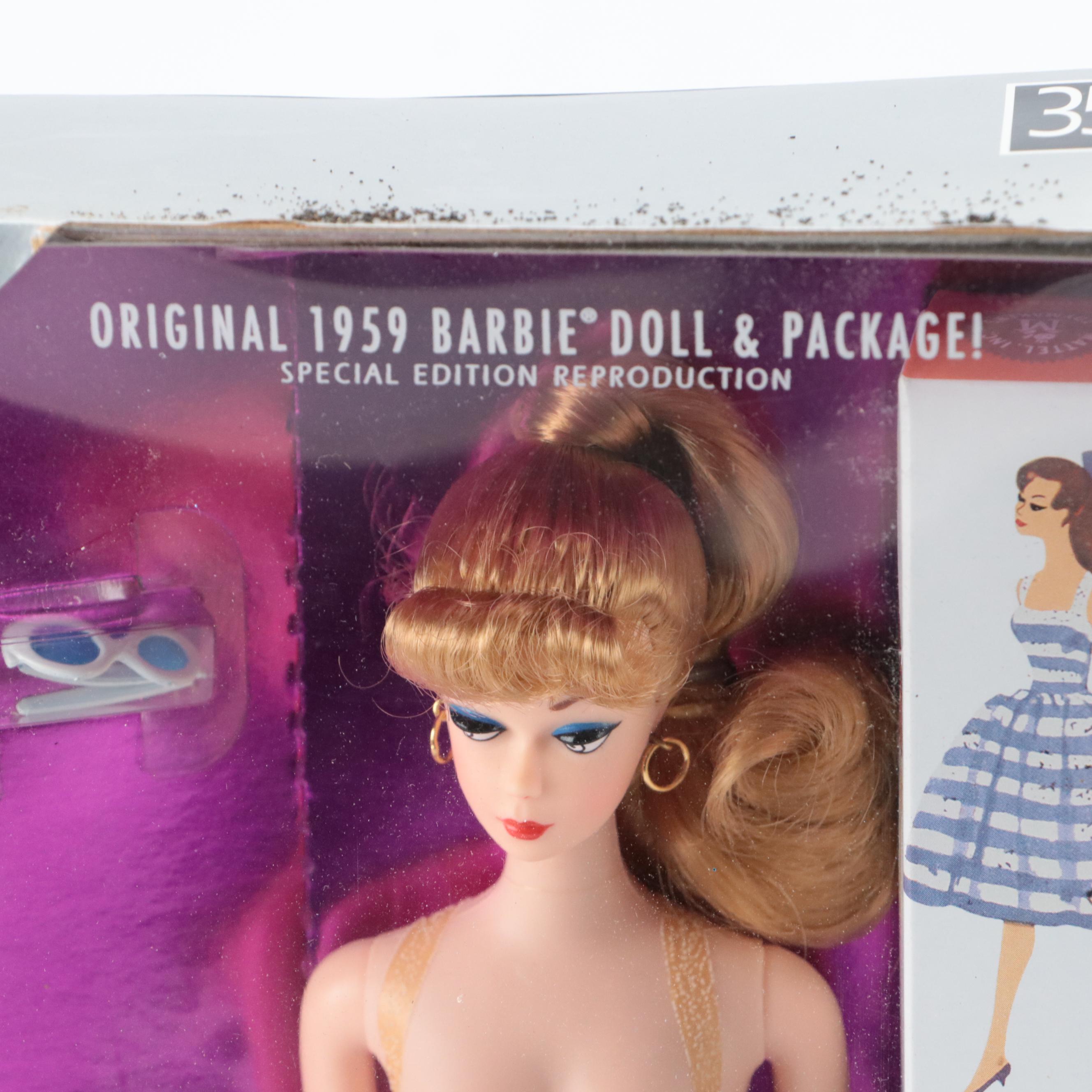 Mattel "35th Anniversary Barbie" with Barbie Doll Cases