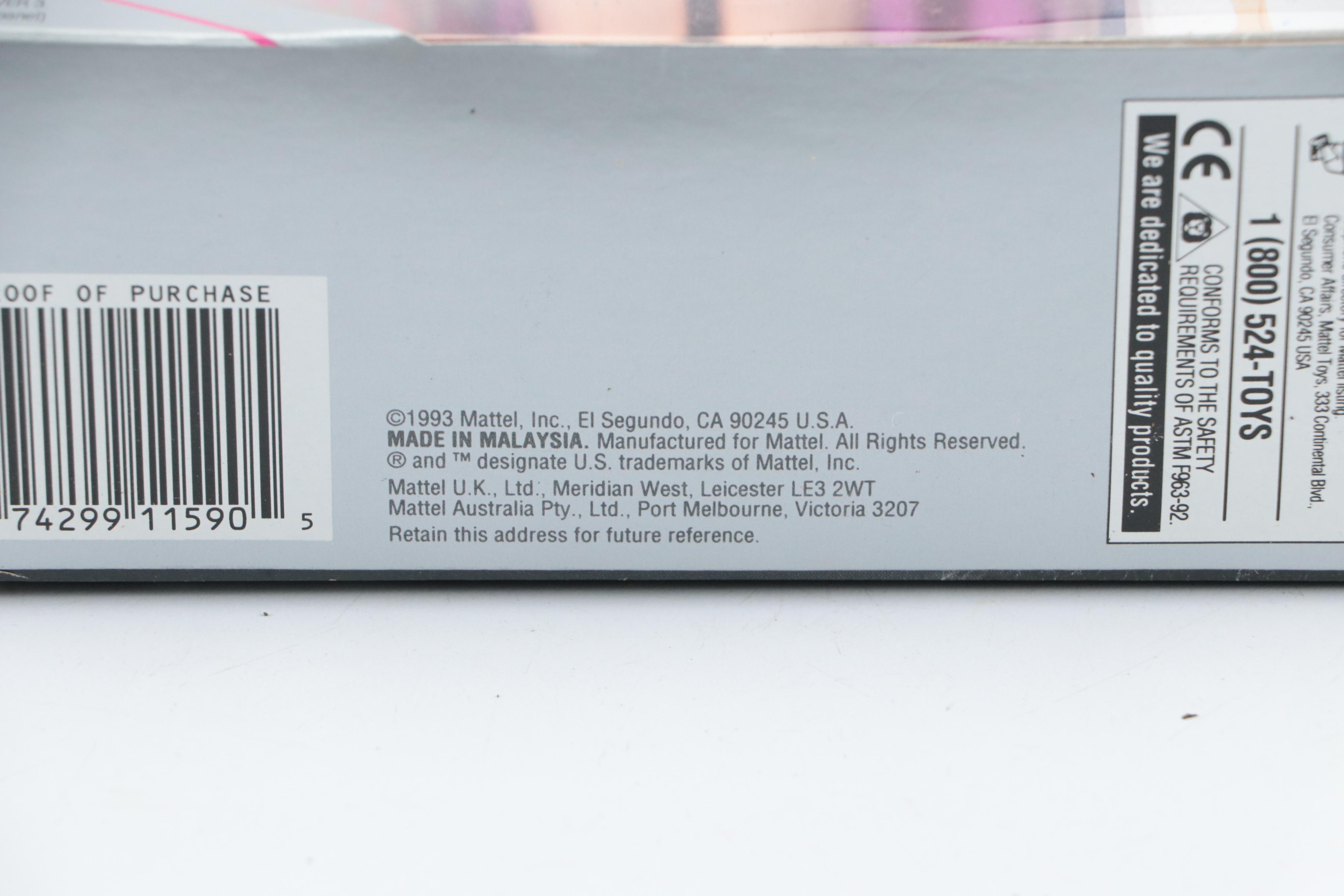 Mattel "35th Anniversary Barbie" with Barbie Doll Cases