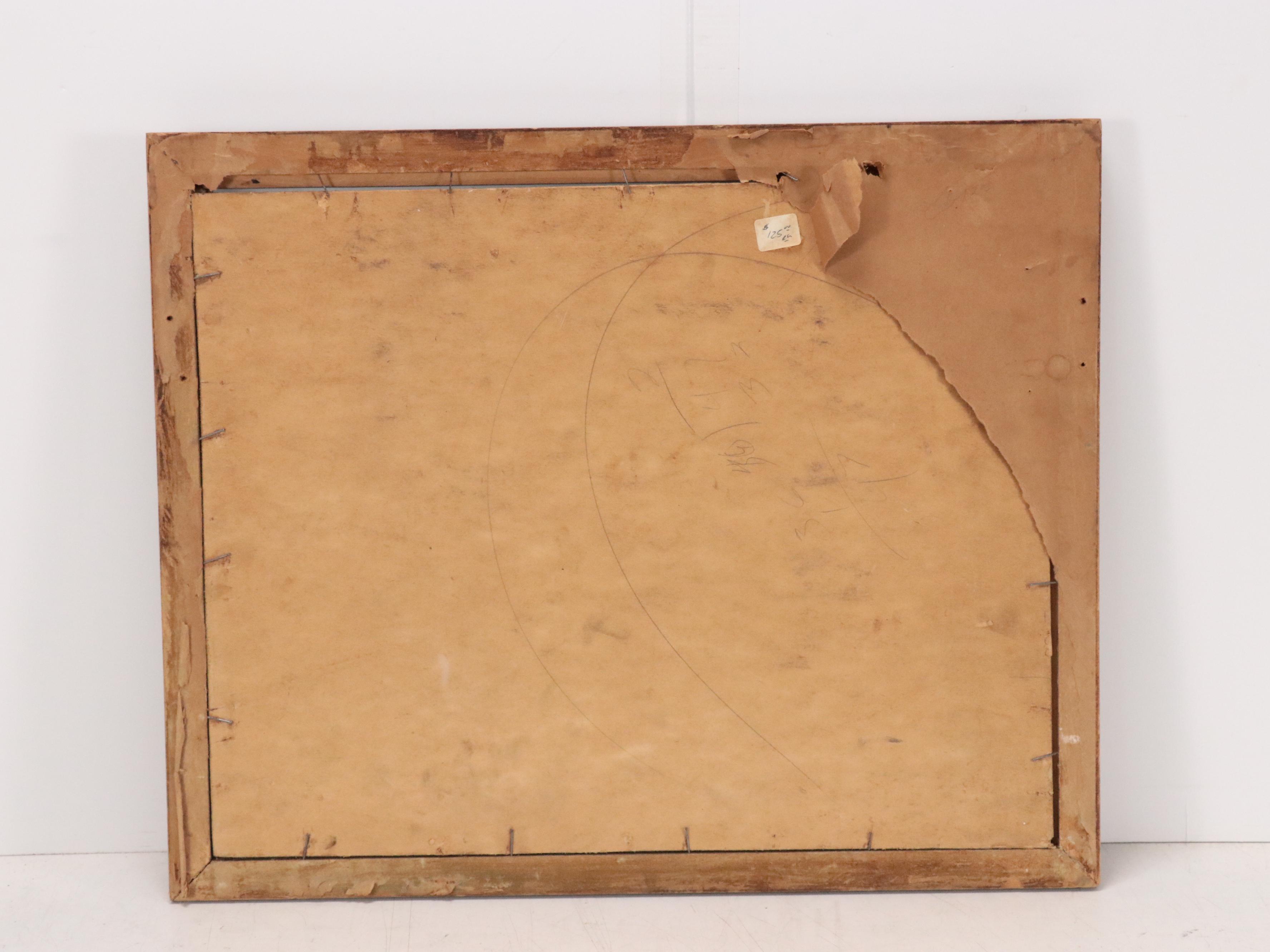 Glenn Bastian Coastal Landscape Oil on Board, Mid 20th Century