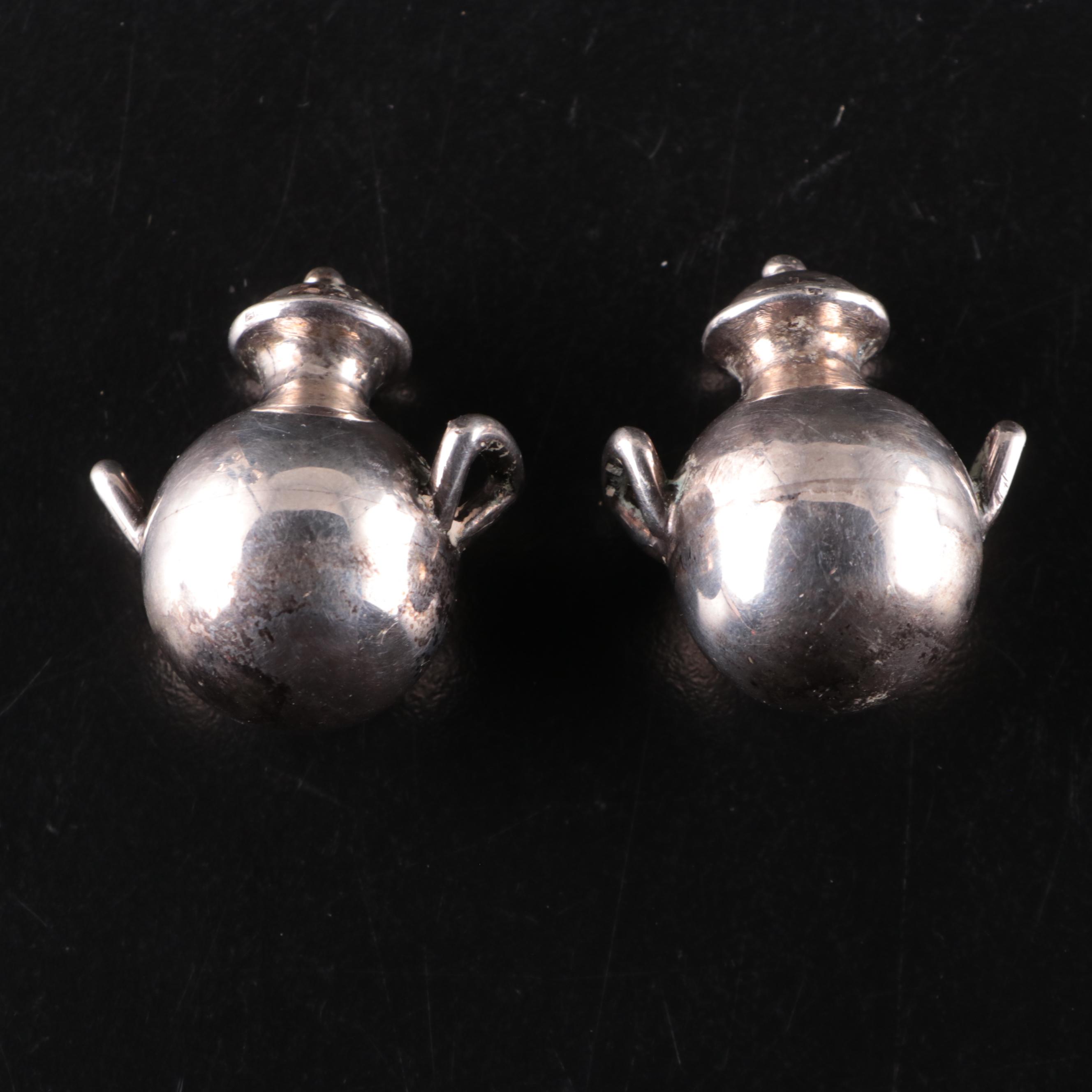 Egyptian 900 Silver Miniature Street Stand and Warmer