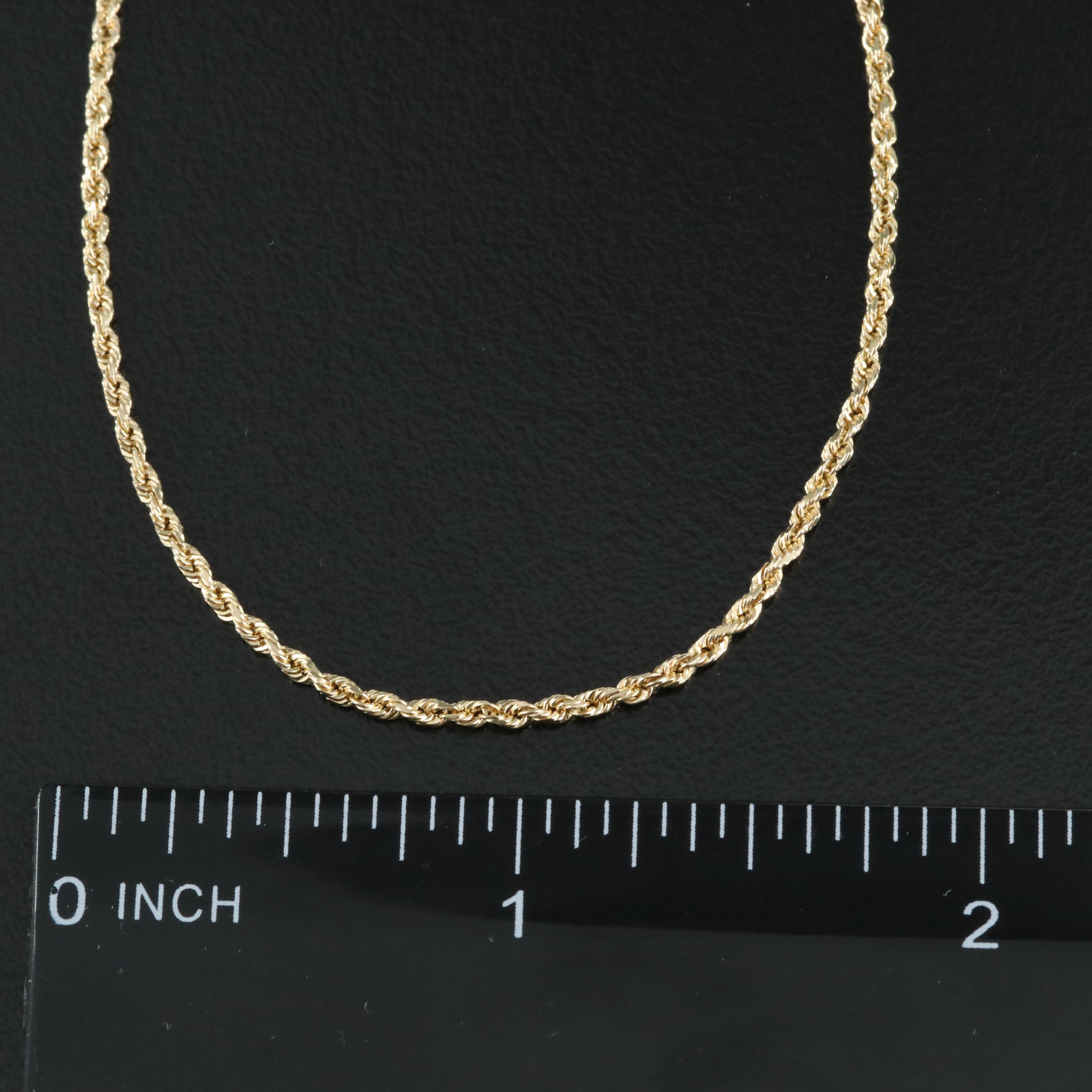 14K Rope Chain Necklace