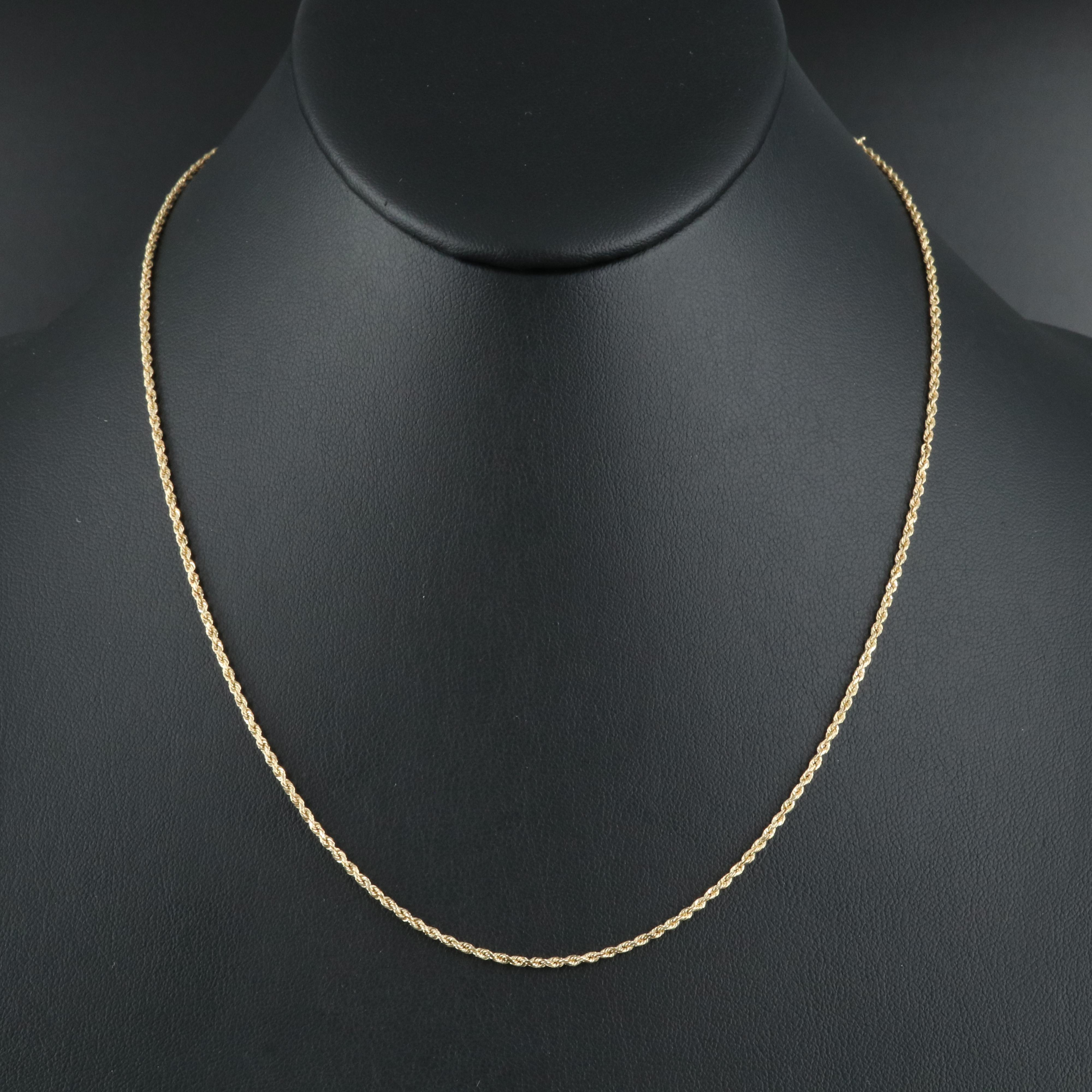 14K Rope Chain Necklace