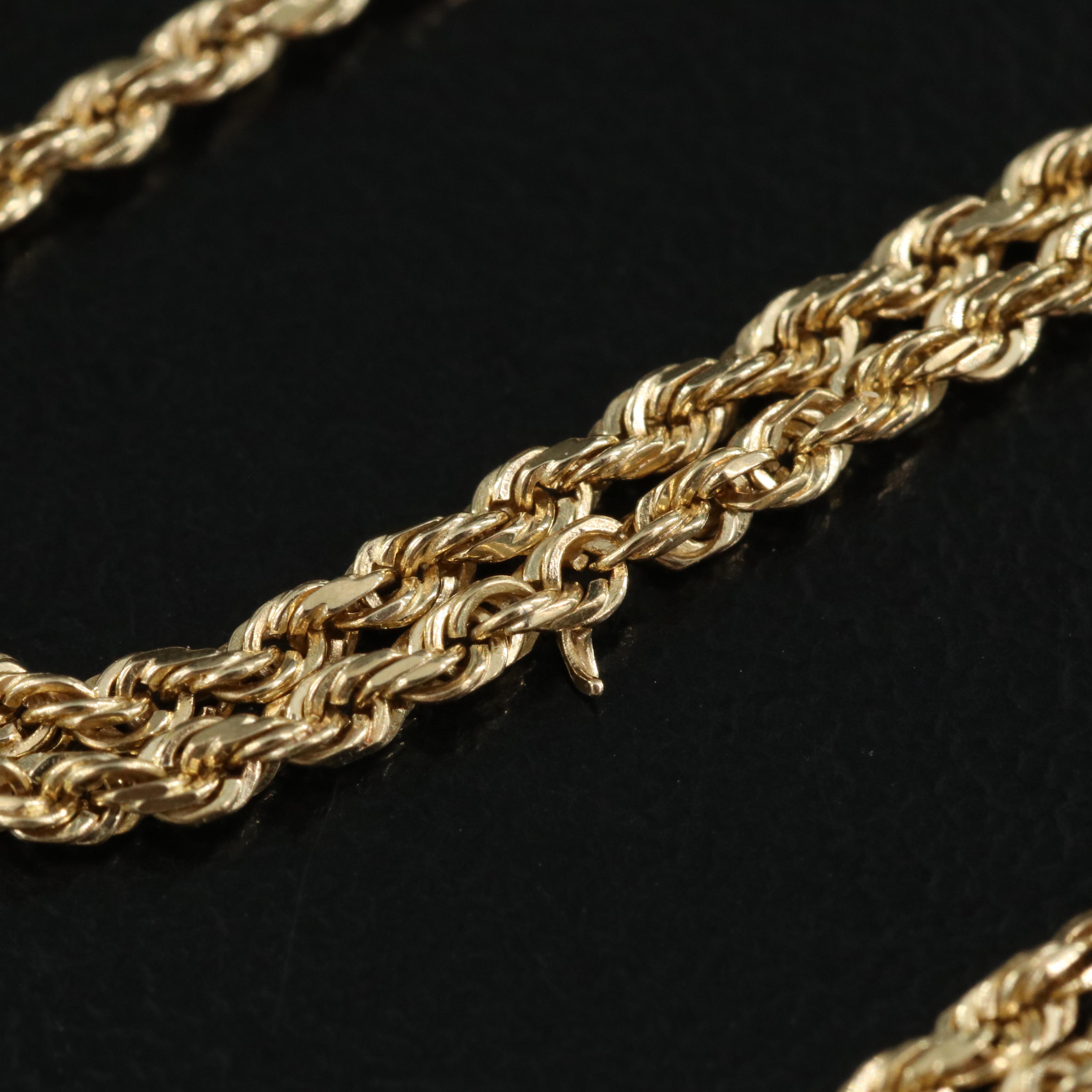 14K Rope Chain Necklace