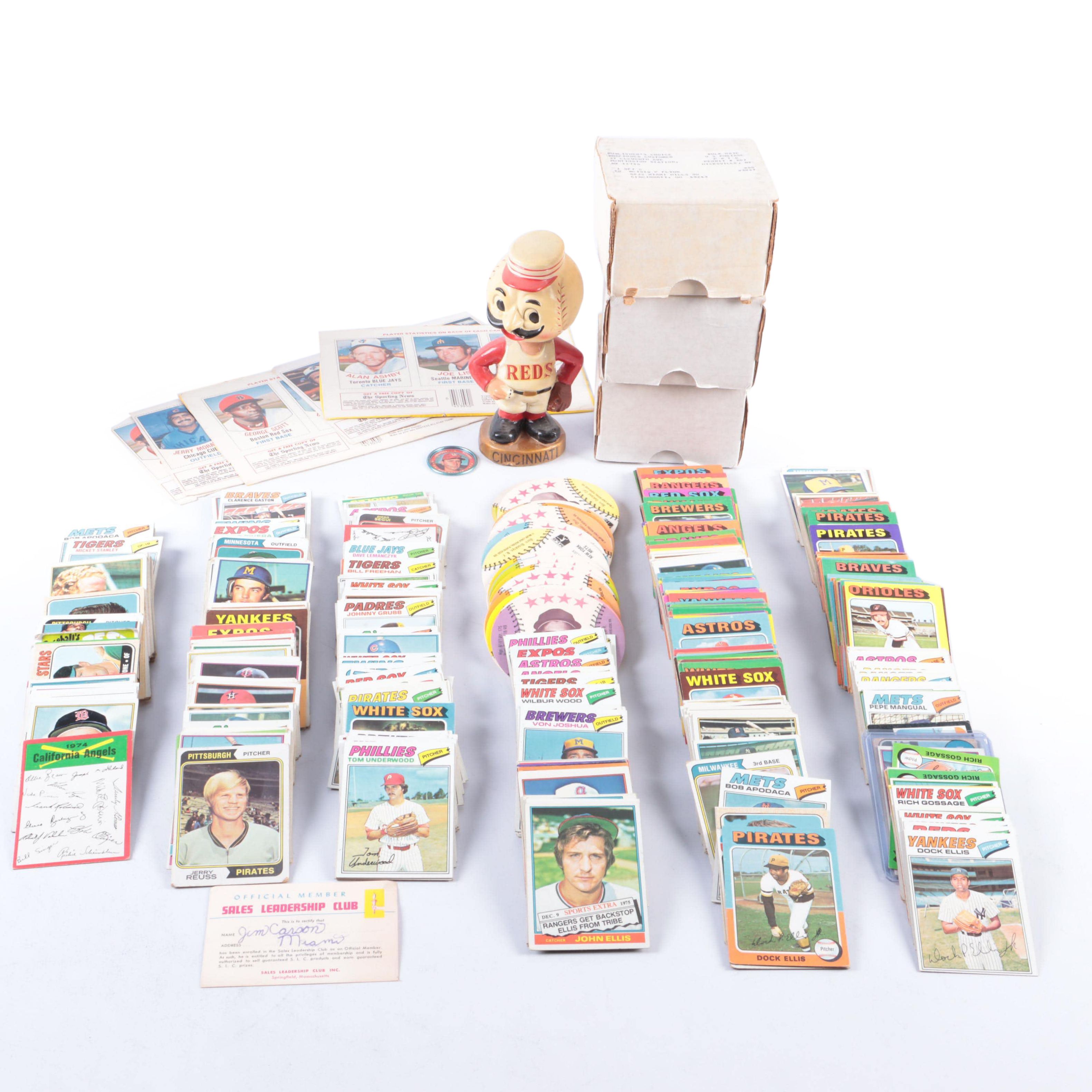 Topps with Other Baseball Cards Featuring Johnny Bench Rookie, 1960s–1990s