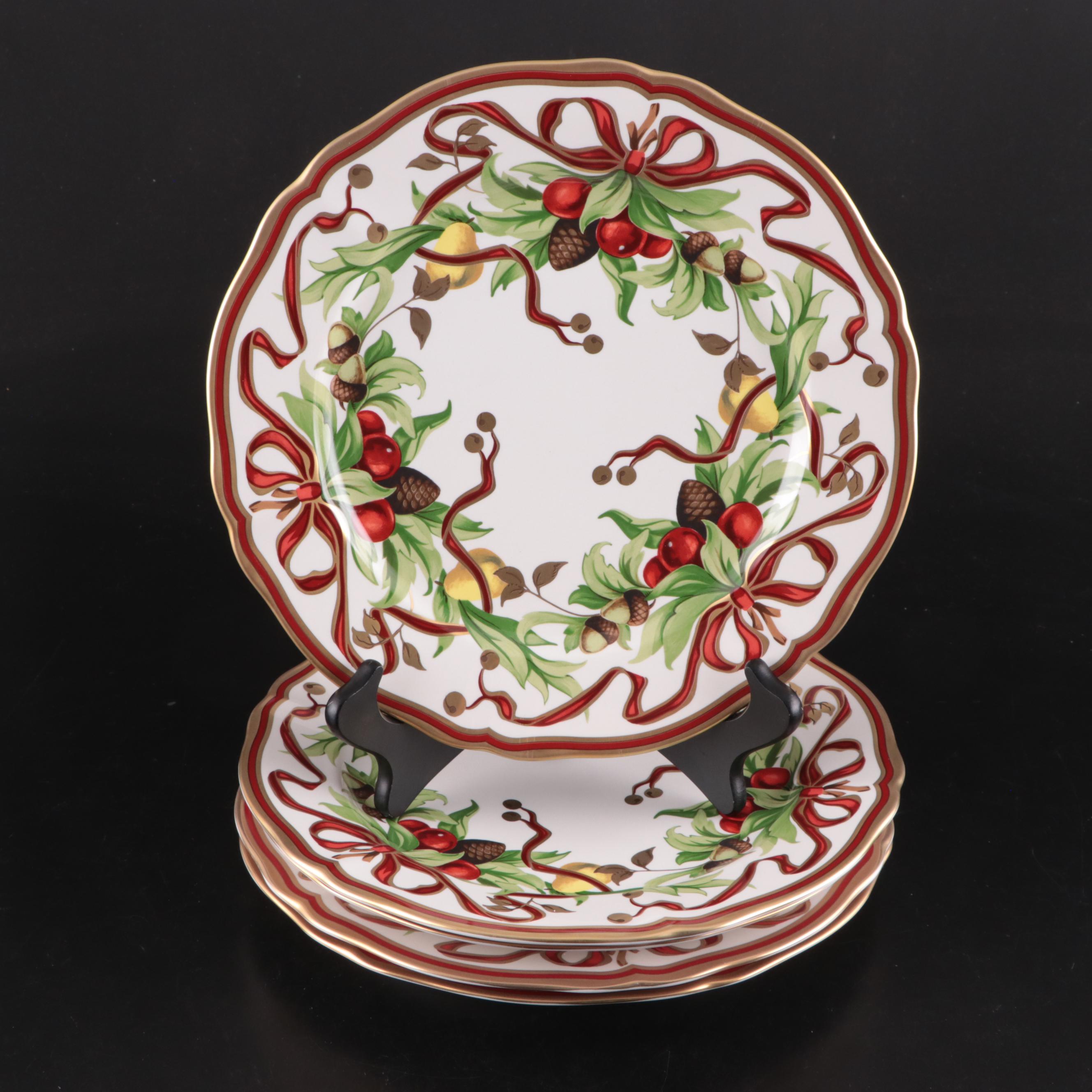 Tiffany & Co. "Tiffany Holiday" Porcelain Dinner Plates, 1993–2019