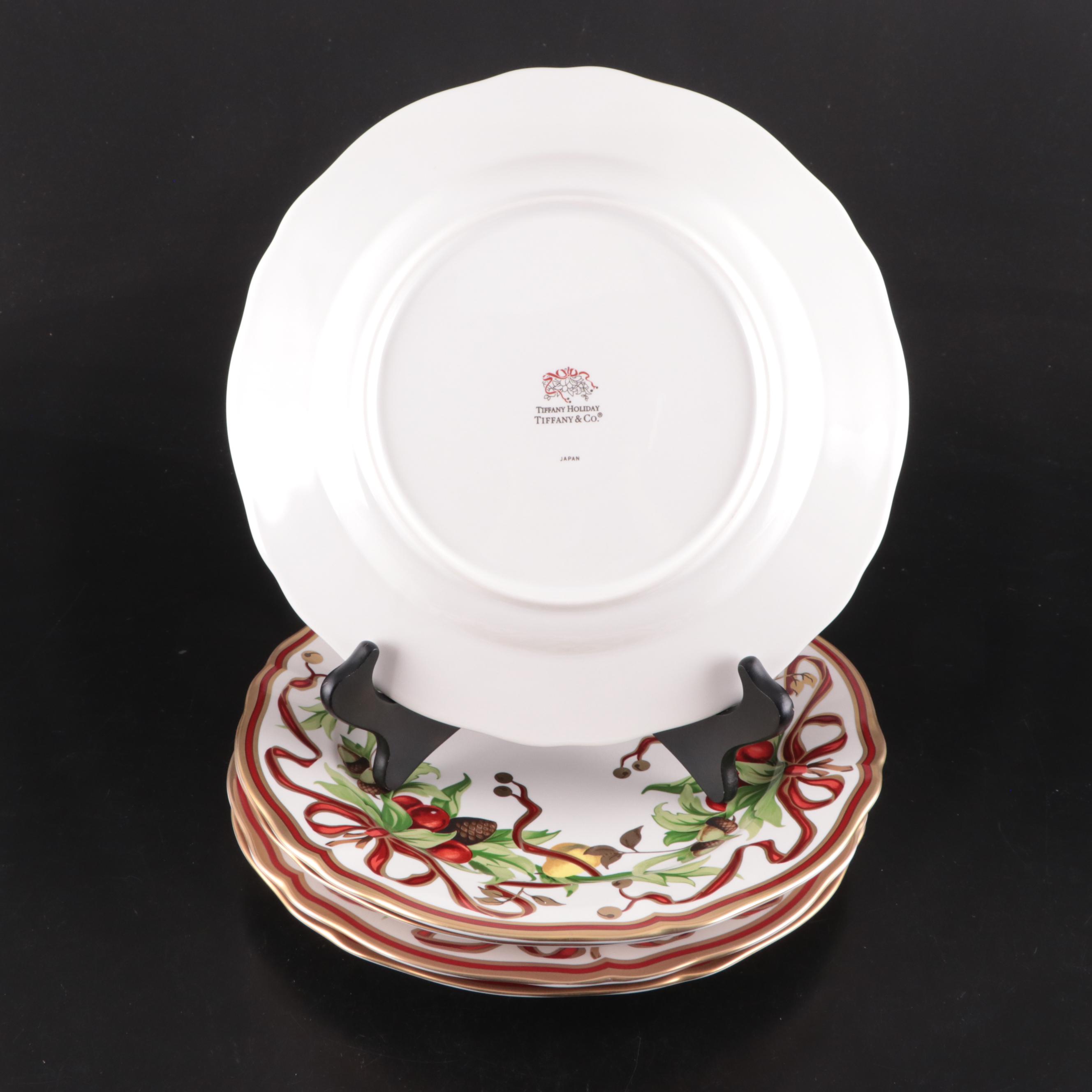Tiffany & Co. "Tiffany Holiday" Porcelain Dinner Plates, 1993–2019