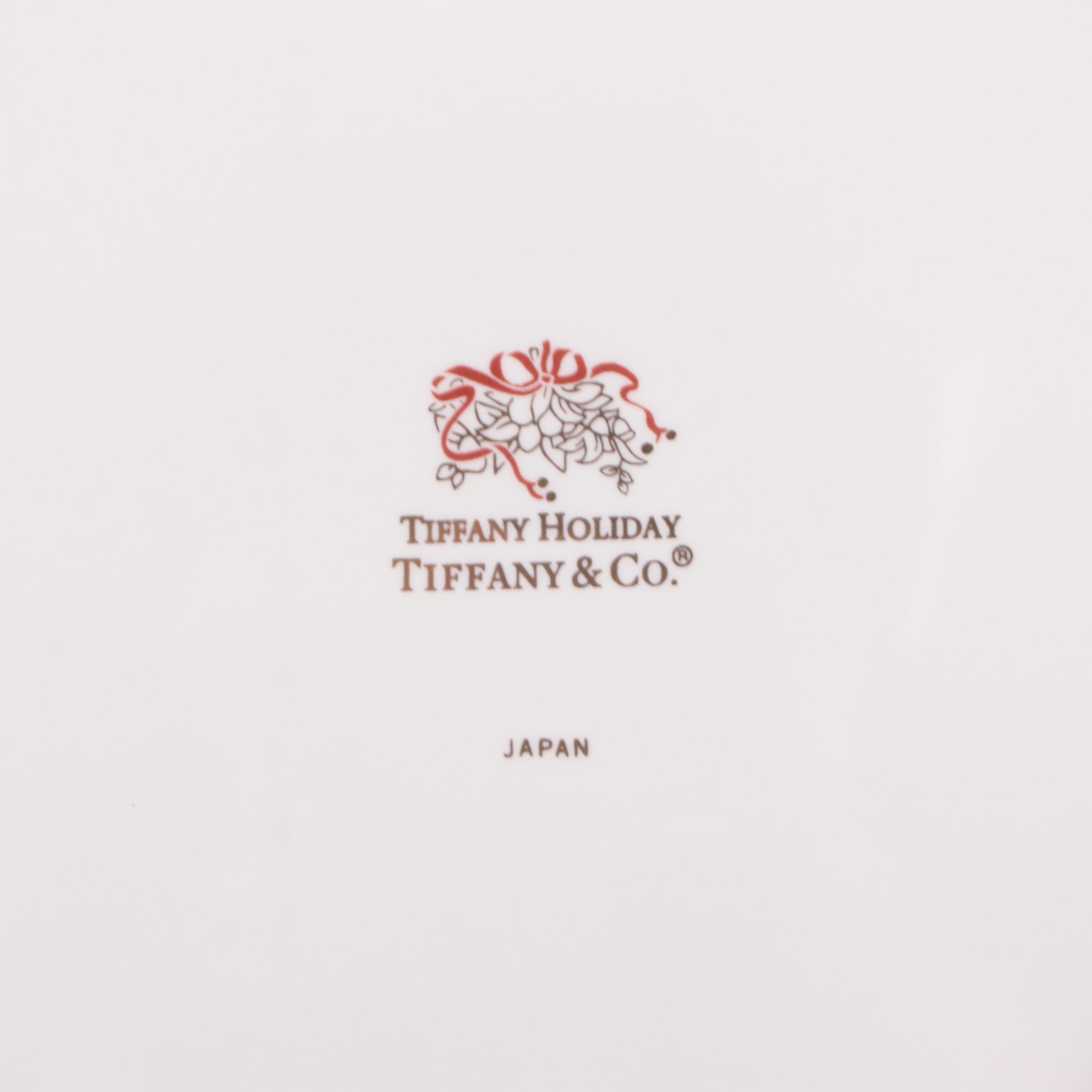 Tiffany & Co. "Tiffany Holiday" Porcelain Dinner Plates, 1993–2019
