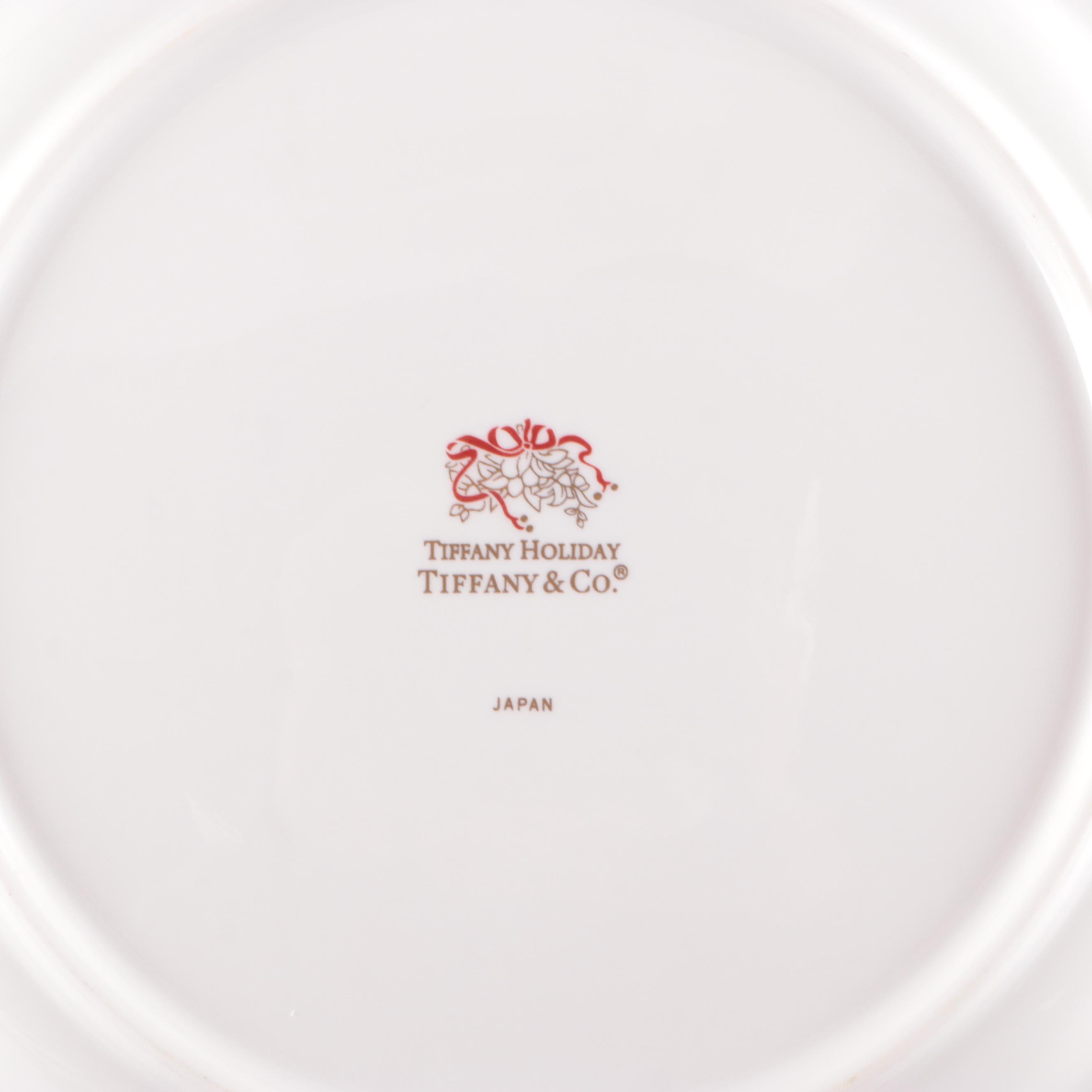 Tiffany & Co. "Tiffany Holiday" Porcelain Dinner Plates, 1993–2019