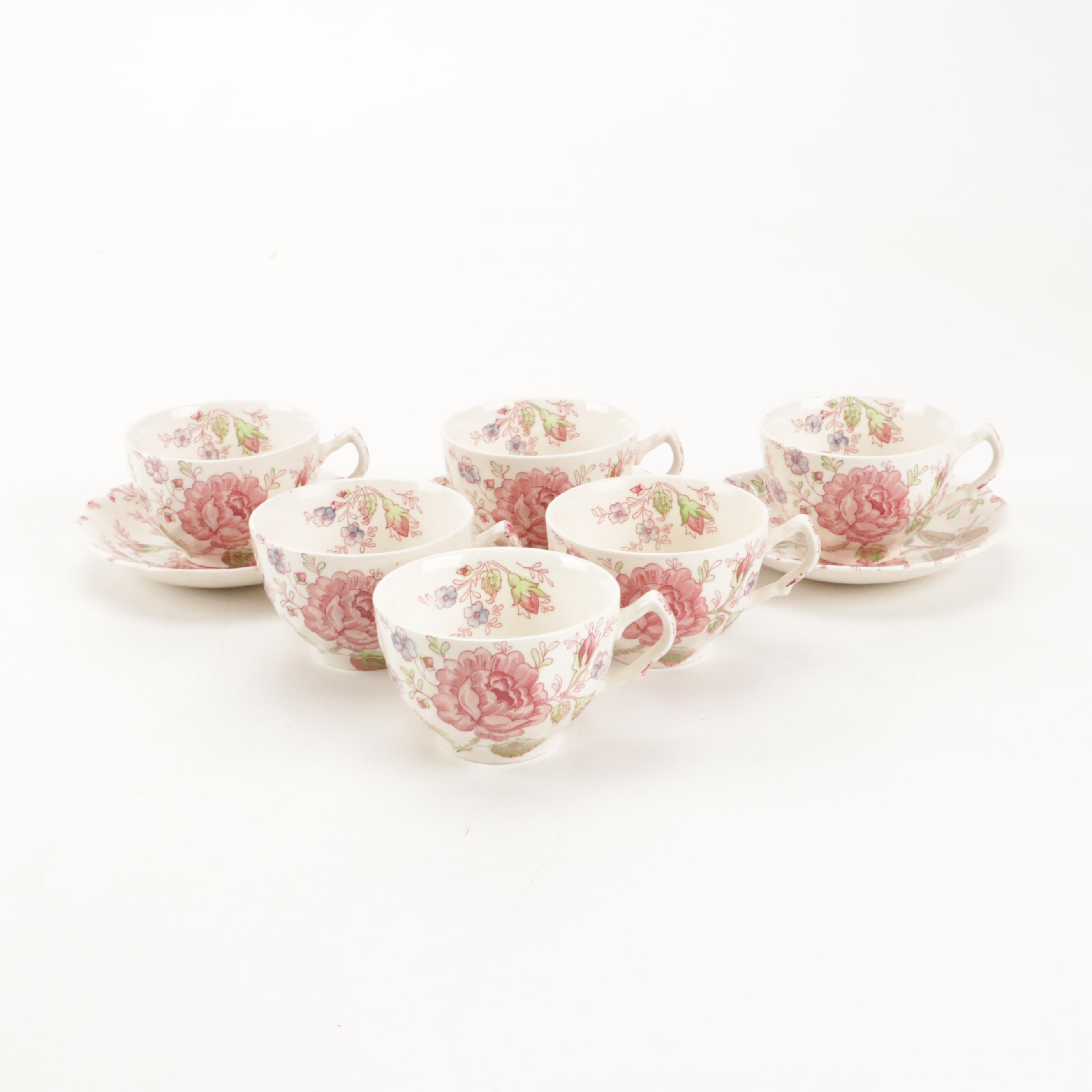 Johnson Bros "Rose Chintz" Dinnerware, Mid to Late 20th Century