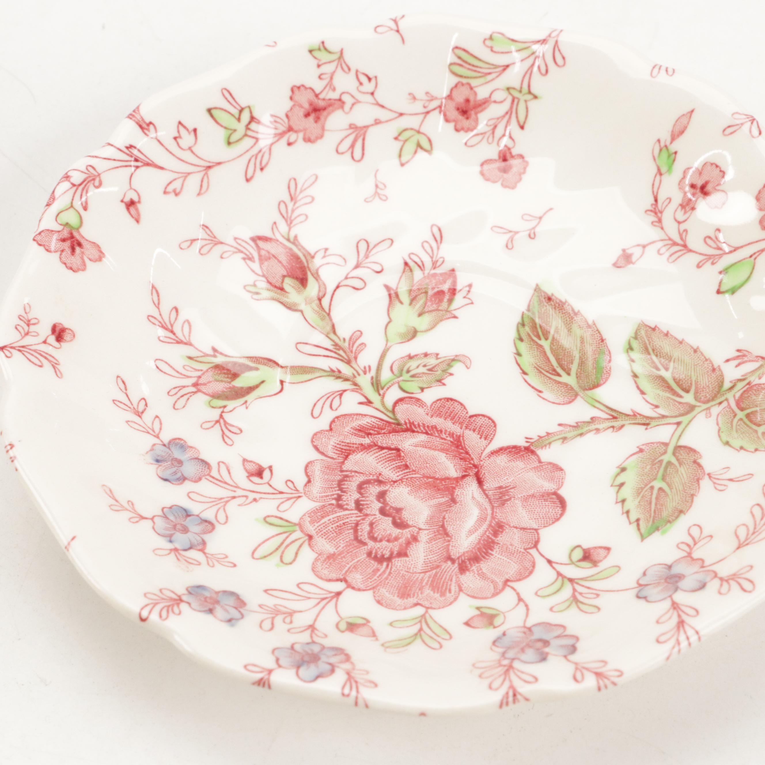Johnson Bros "Rose Chintz" Dinnerware, Mid to Late 20th Century