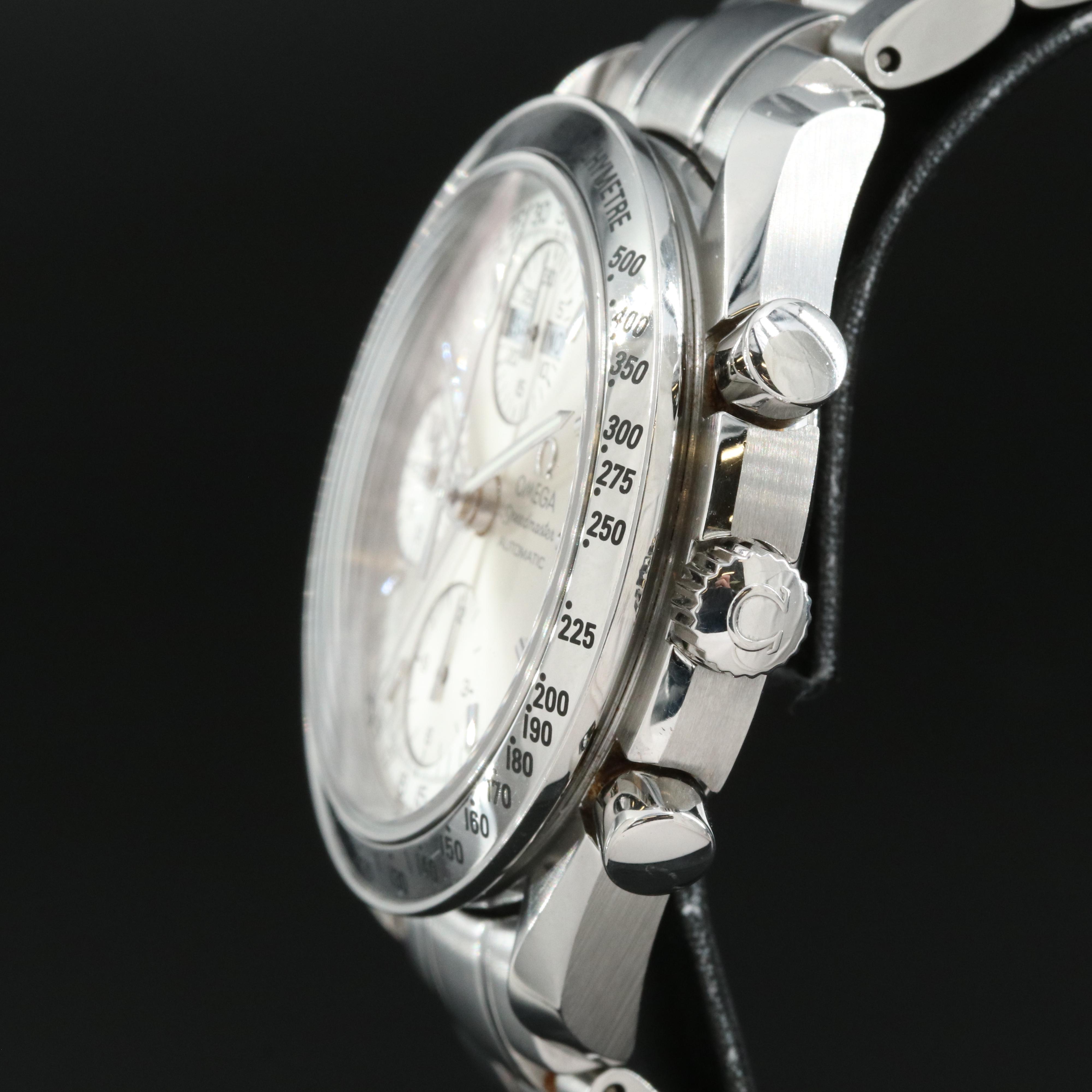 Omega Speedmaster Triple-Calendar, Silver 39MM Automatic Watch