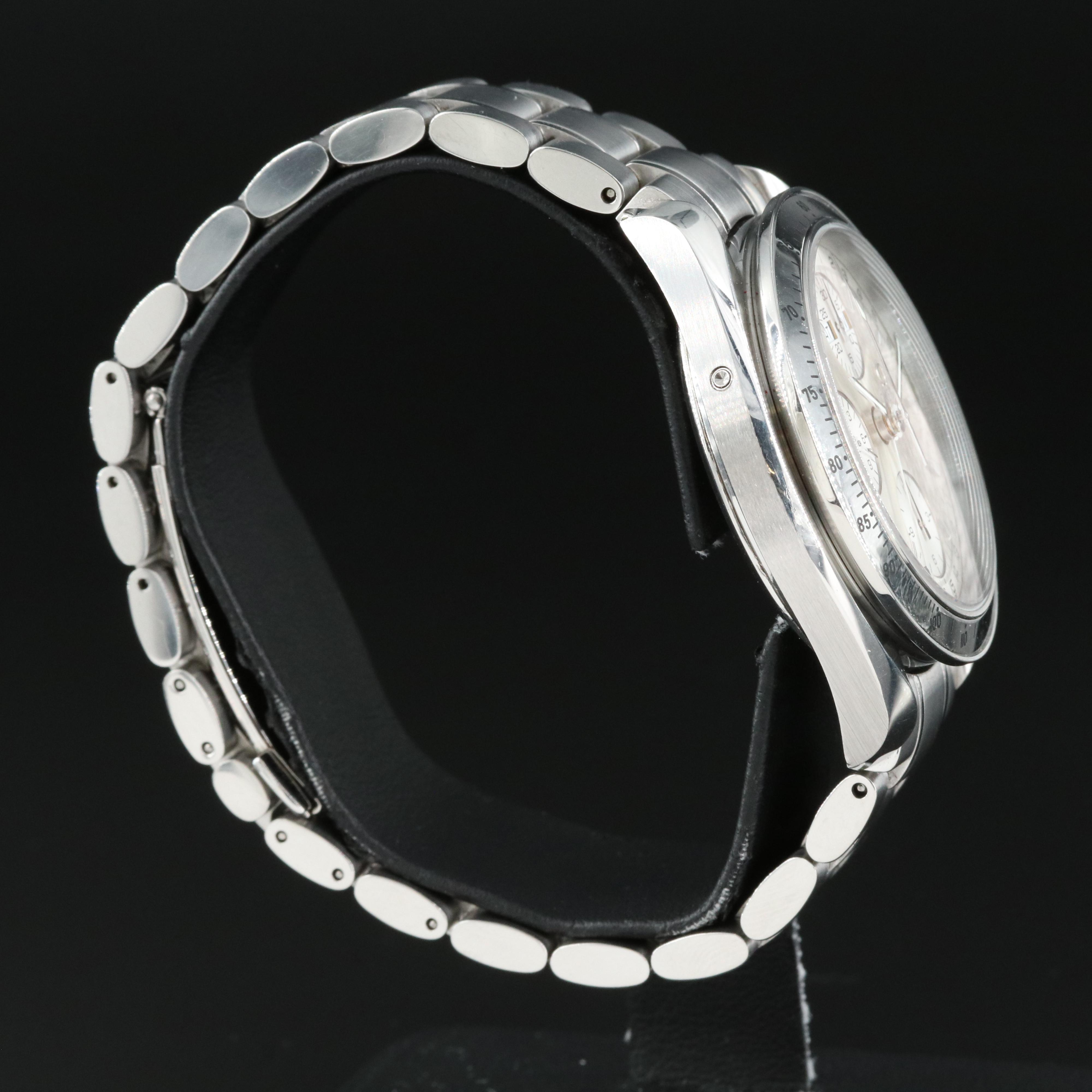 Omega Speedmaster Triple Calendar Silver 39MM Automatic Wristwatch