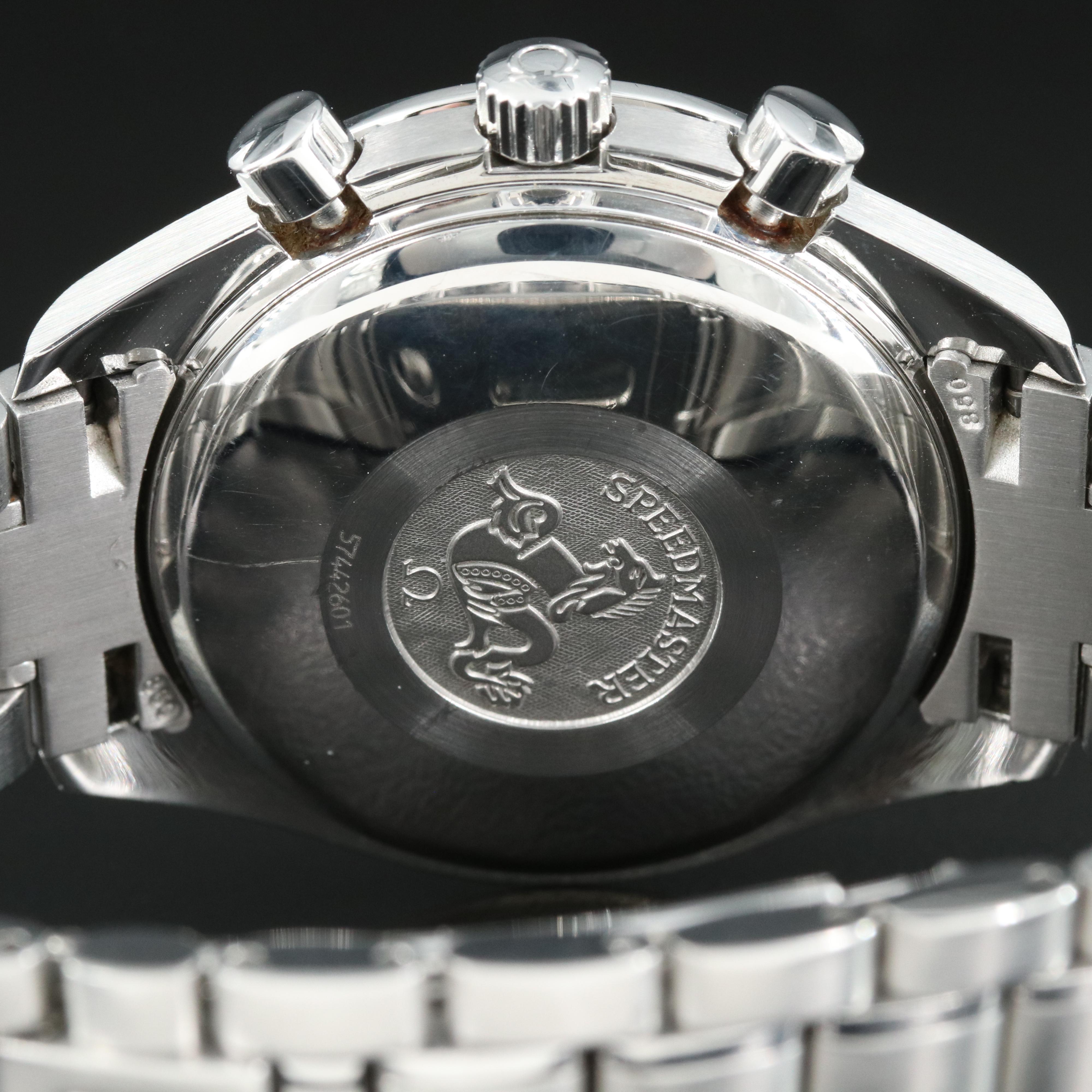 Omega Speedmaster Triple Calendar Silver 39MM Automatic Wristwatch