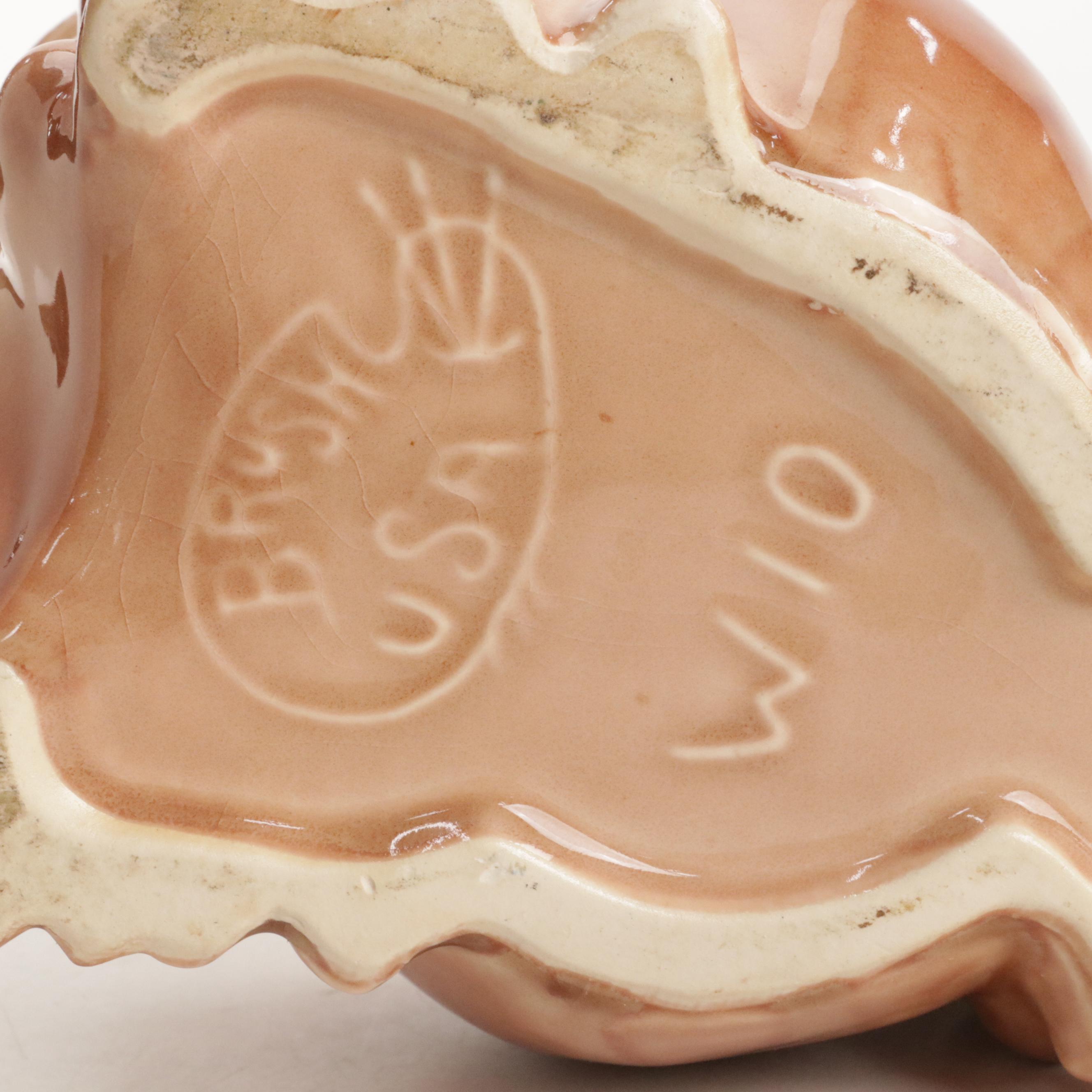 Brush McCoy Ceramic Cow and Fitz and Floyd Pig Shaped Cookie Jars