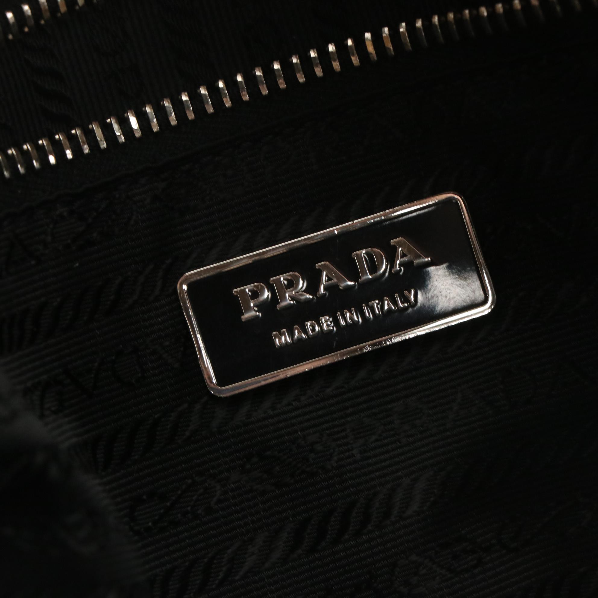 Prada Beige Tessuto Impuntu Tote Bag