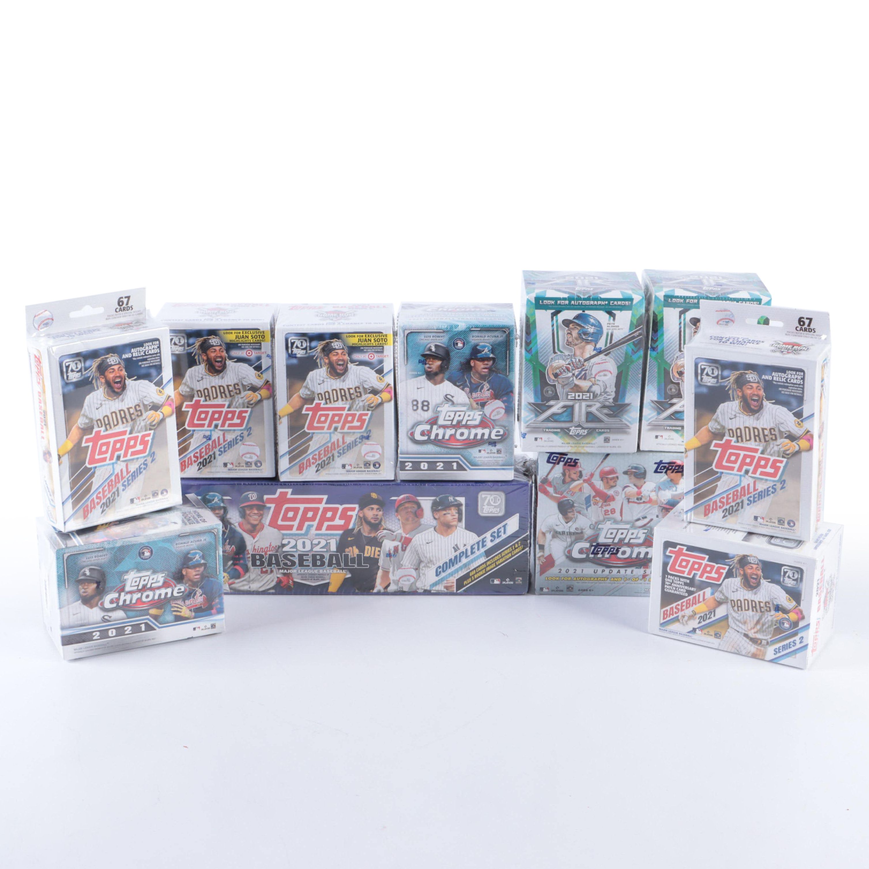 2021Topps Baseball Sealed Blaster Boxes, Hanger Boxes, Complete Set and More