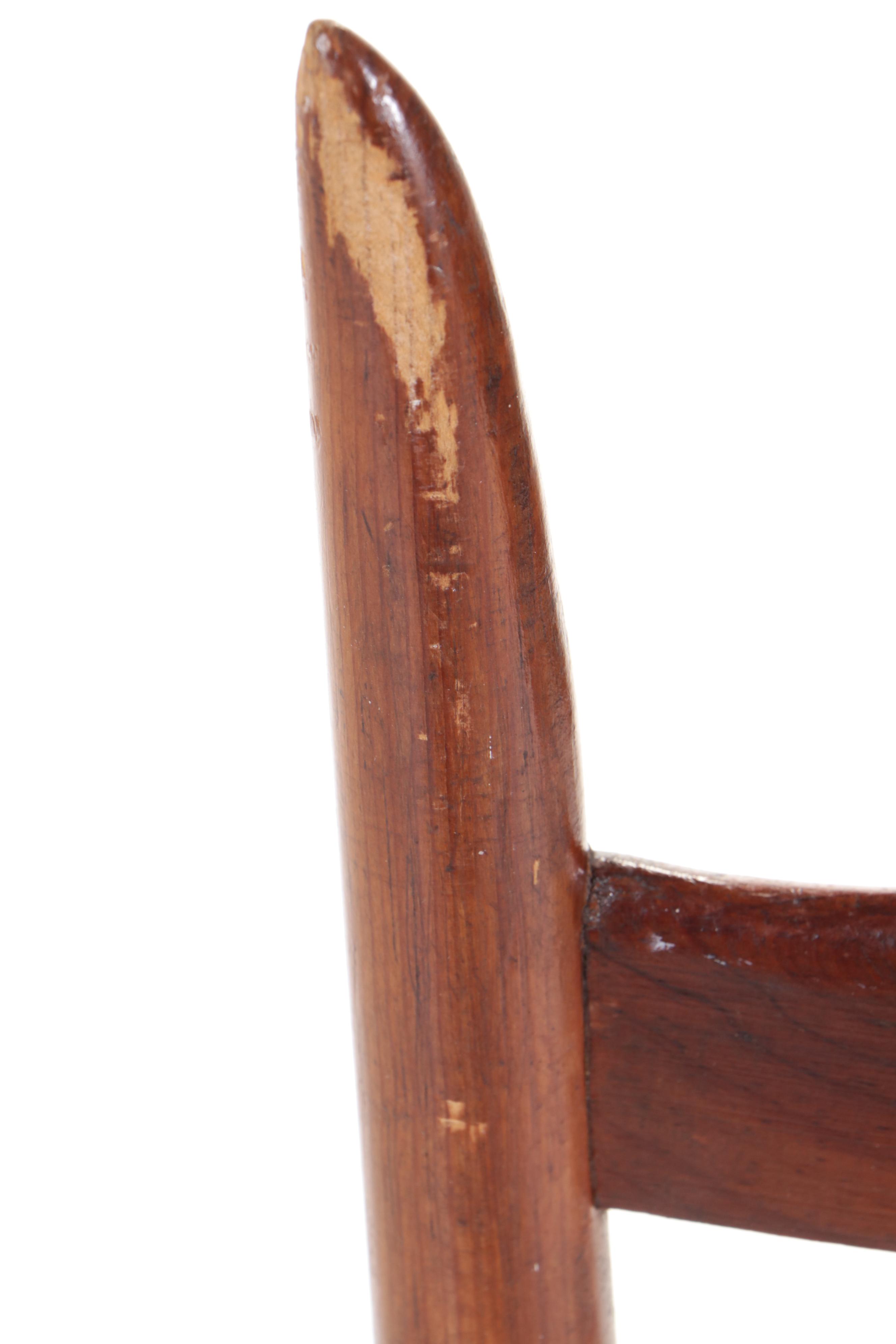 Modernist Pine and Rush Seat "Fireside" Chair, Manner of Gio Ponti