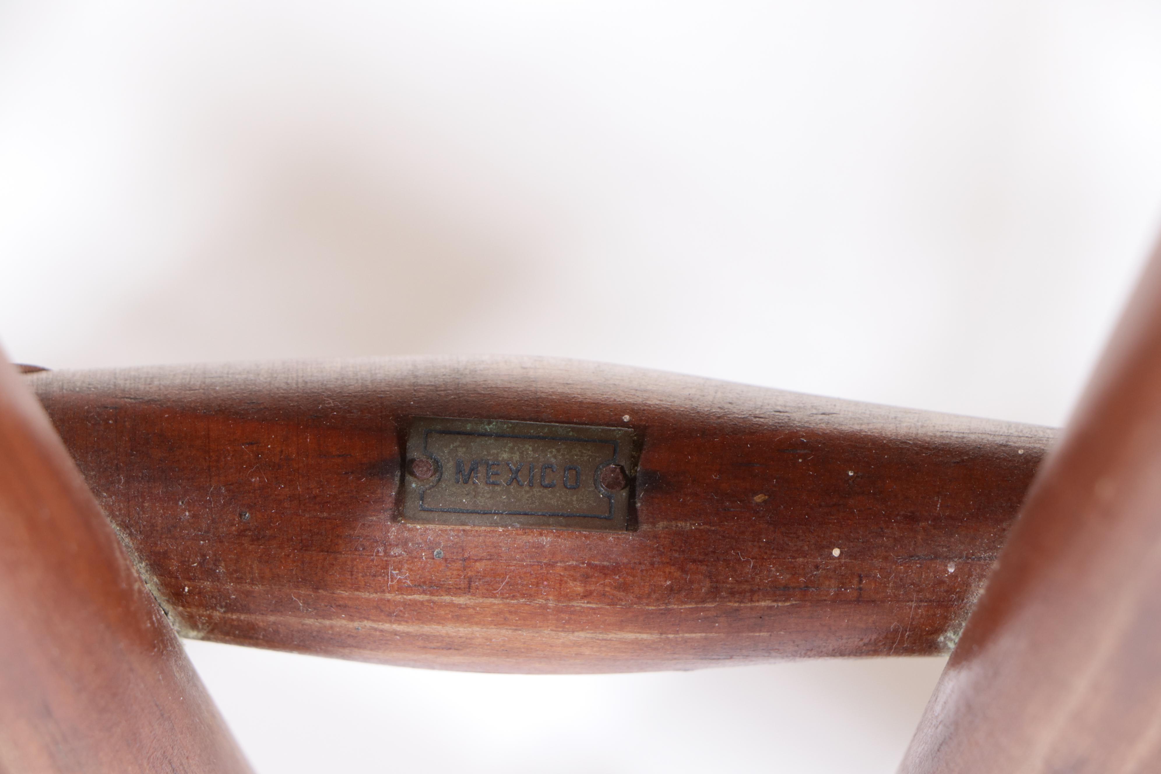 Modernist Pine and Rush Seat "Fireside" Chair, Manner of Gio Ponti