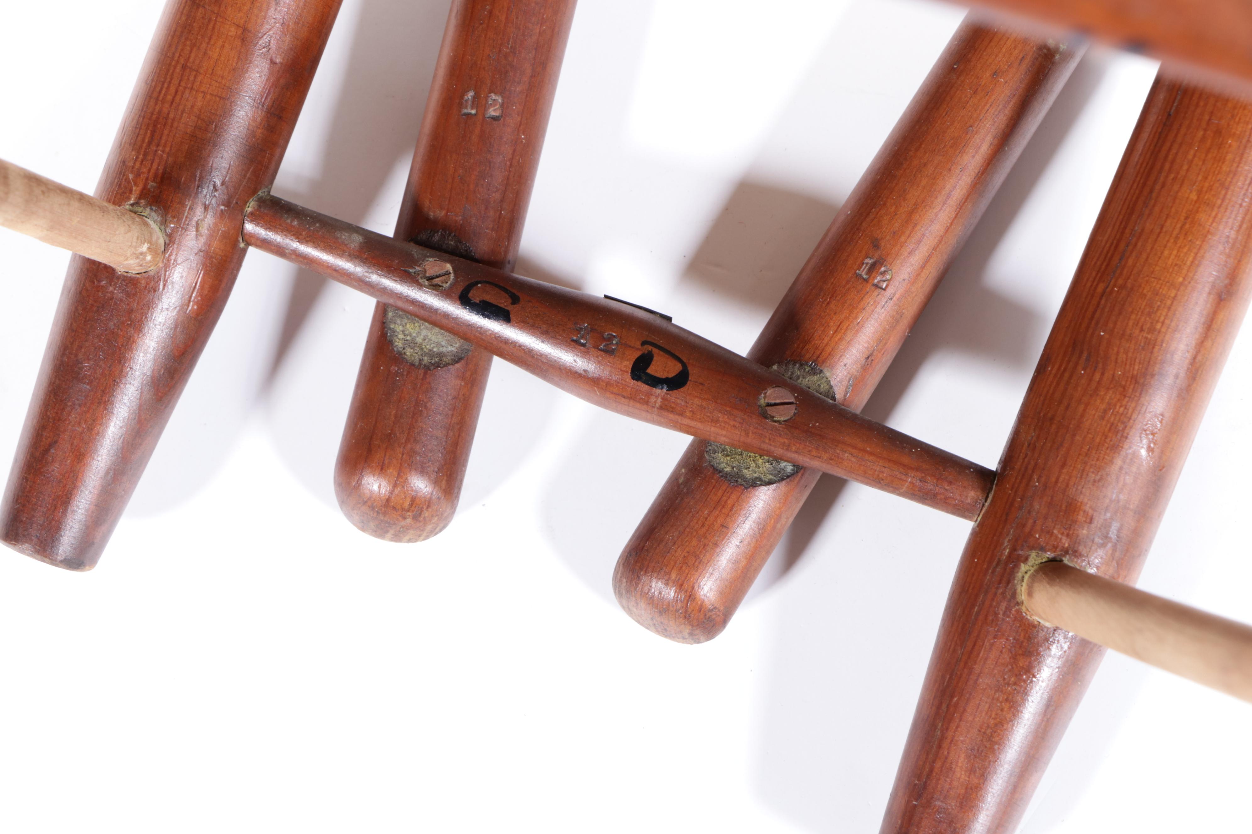 Modernist Pine and Rush Seat "Fireside" Chair, Manner of Gio Ponti